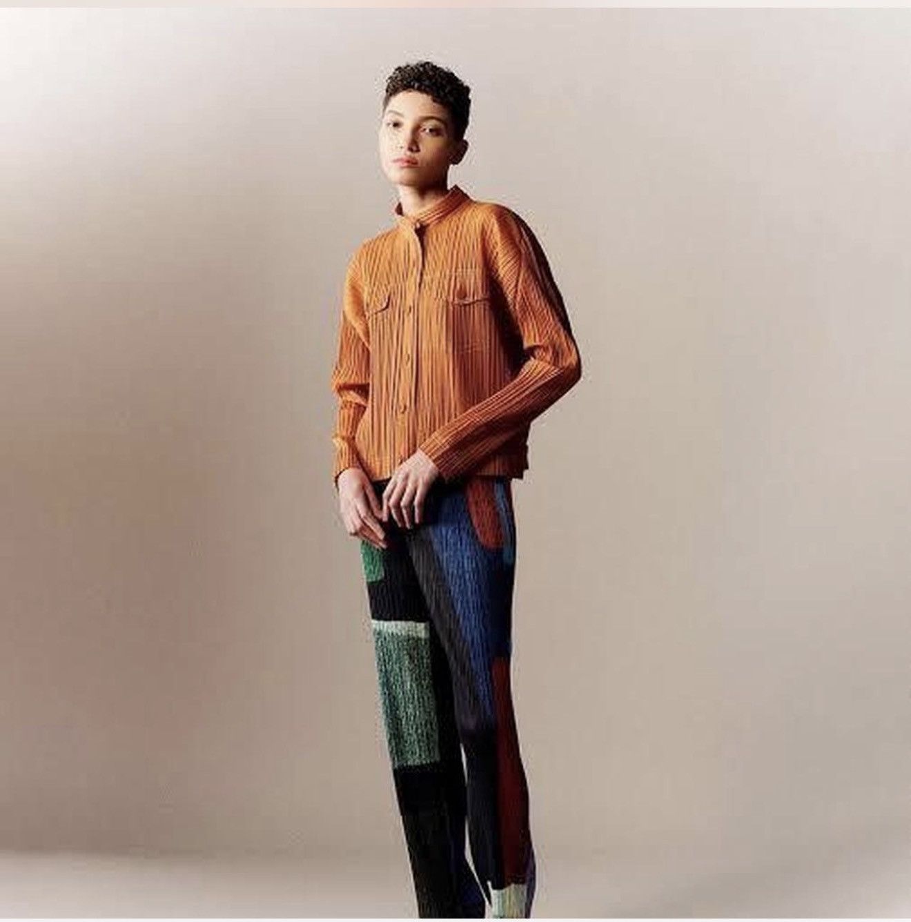 Issey Miyake Pleats Please Issey Miyake Pleated Cardigan Jacket Rust Size M / US 6-8 / IT 42-44 - 7 Thumbnail