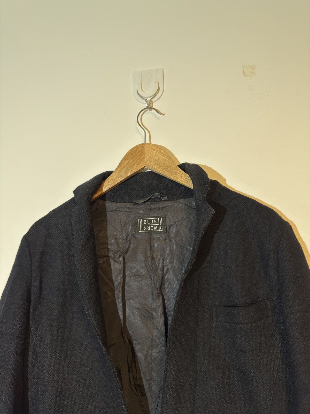 Tomorrowland Tomorrowland Bluework wool Coat dark navy blue Size US M / EU 48-50 / 2 - 2 Thumbnail
