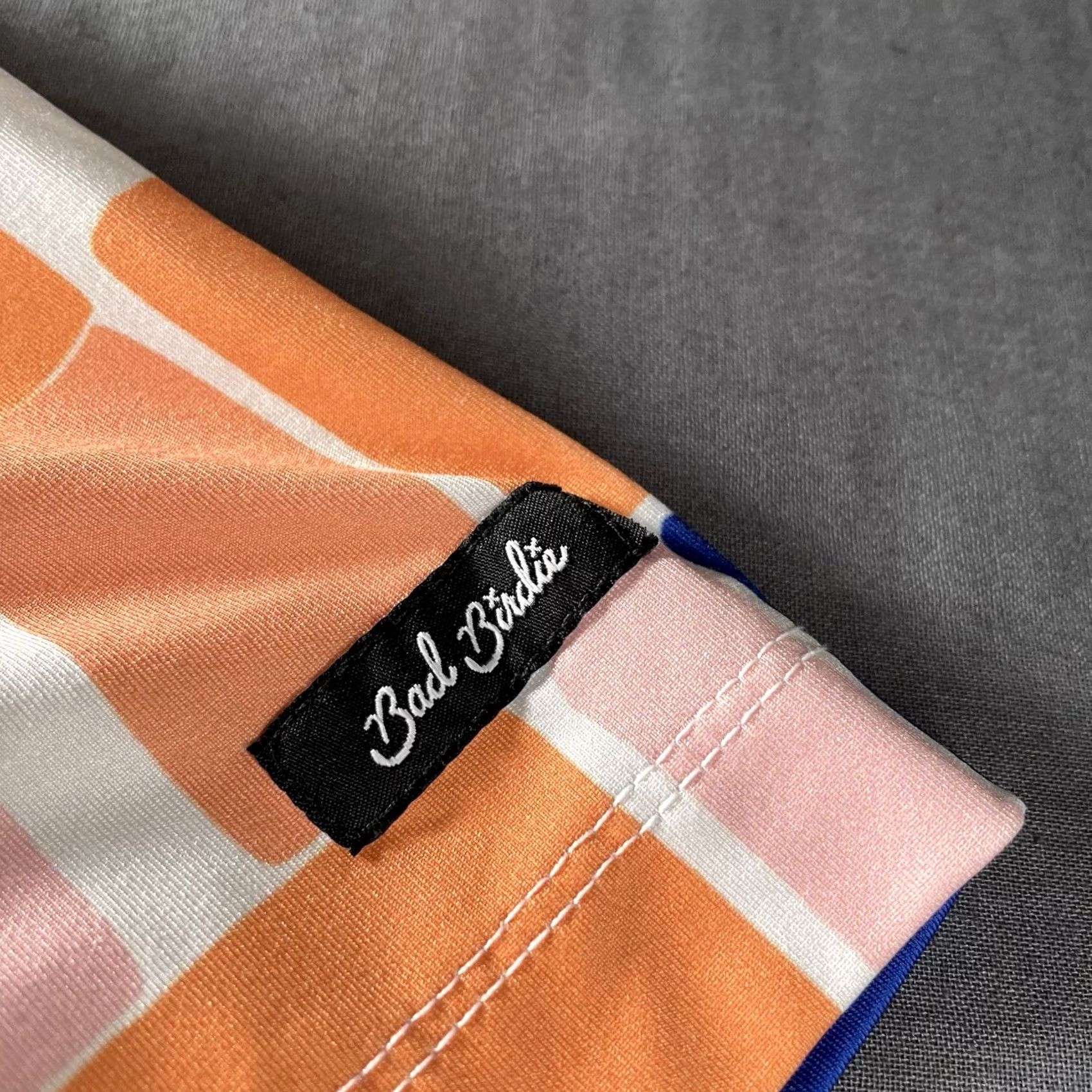 Vintage Bad Birdie Polo Shirt Mens XL Orange Geometric Print Short Sleeve Golf DRINKPAK Logo IIII Size US XL / EU 56 / 4 - 6 Thumbnail