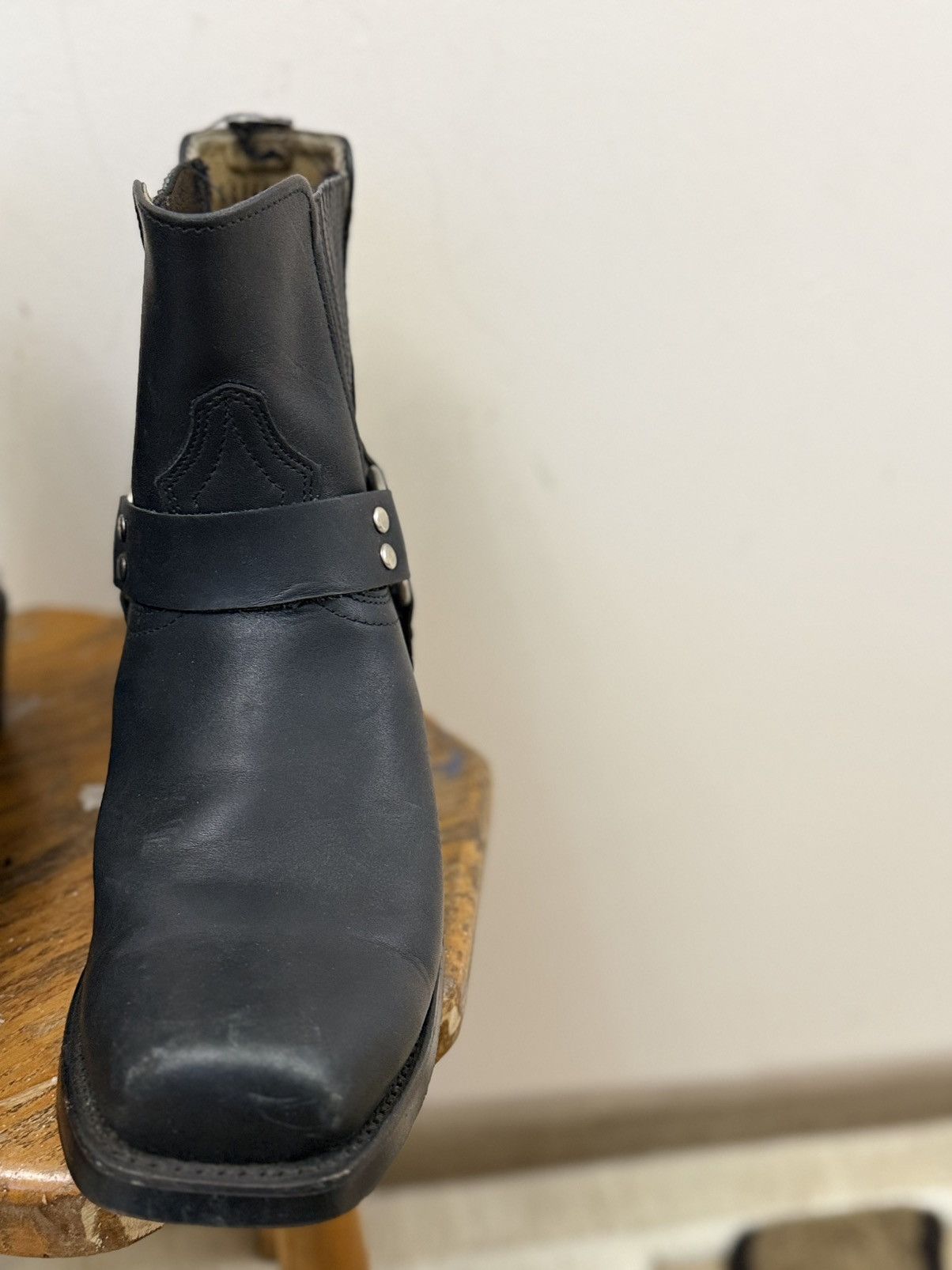 Vintage VTG Avant-Garde Cowboy Western Leather Hype Ankle Zip Boots Size US 10 / EU 43 - 8 Thumbnail