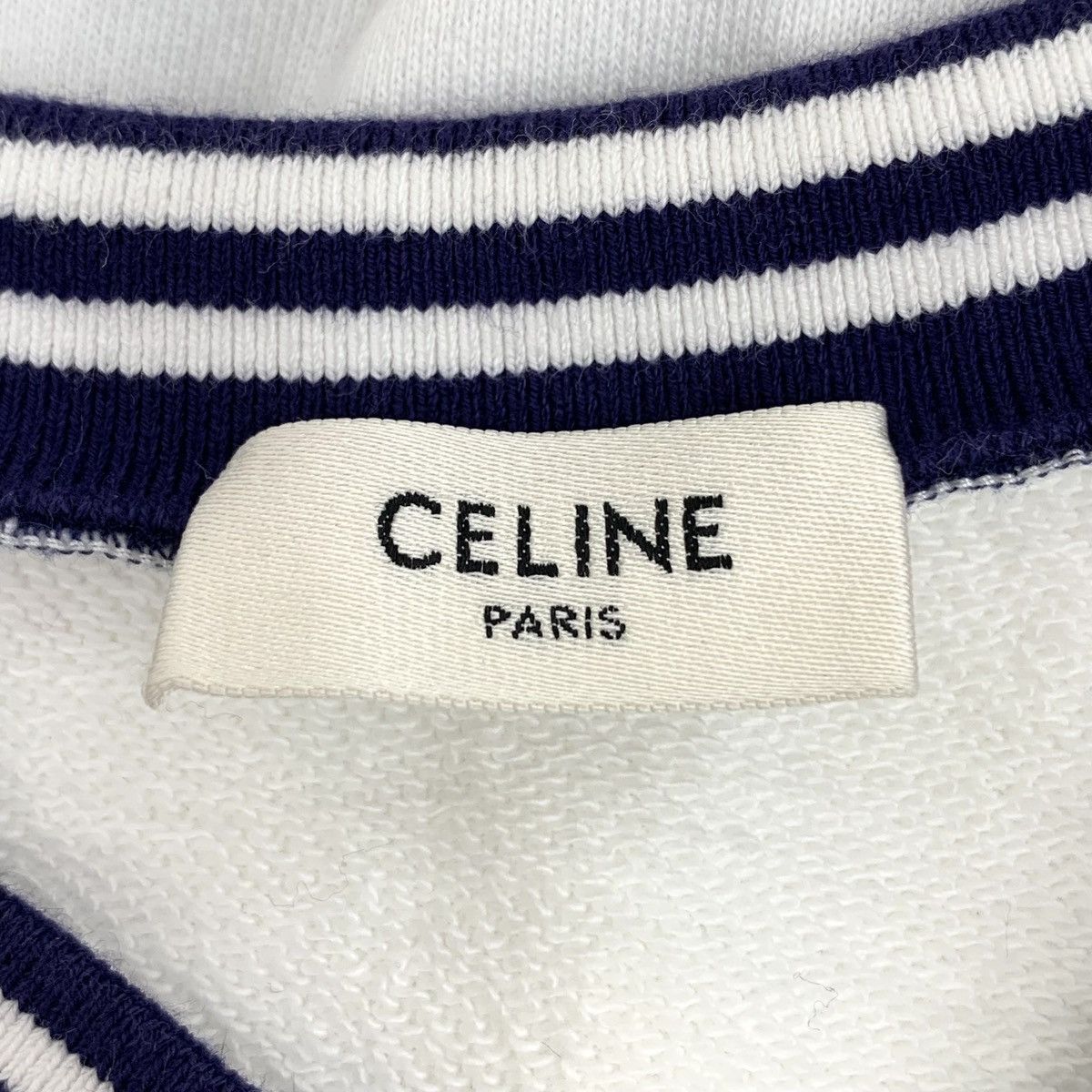 Celine Celine Striped Triomphe V-neck Sleeveless Knit Vest K26WX Size M / US 6-8 / IT 42-44 - 6 Thumbnail