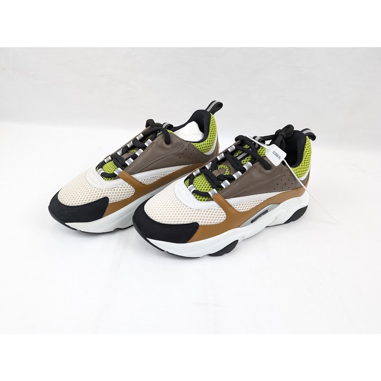 Dior o1rshd1 B22 Calf Mesh Sneakers in Brown/Kaki 47 Size US 14 / EU 47 - 16 Thumbnail