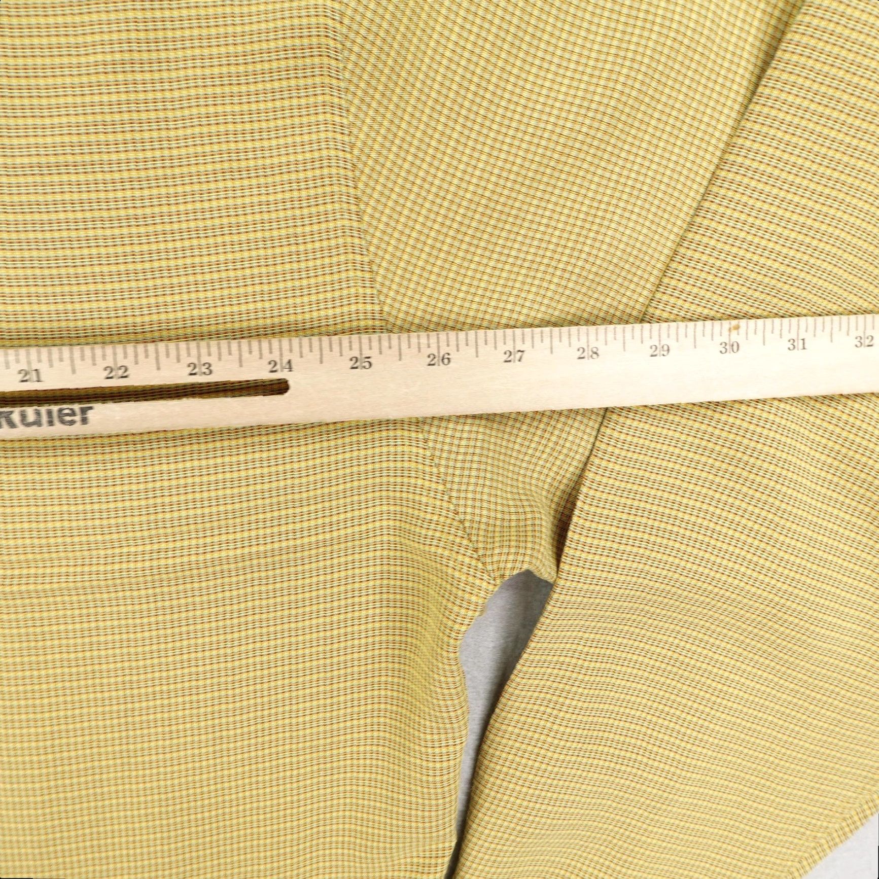 BUGATCHI Bugatchi Uomo Shirt Mens 2XL Yellow Plaid Button-Up Long Sleeve Luxury Casual Shirt Size US XXL / EU 58 / 5 - 7 Thumbnail