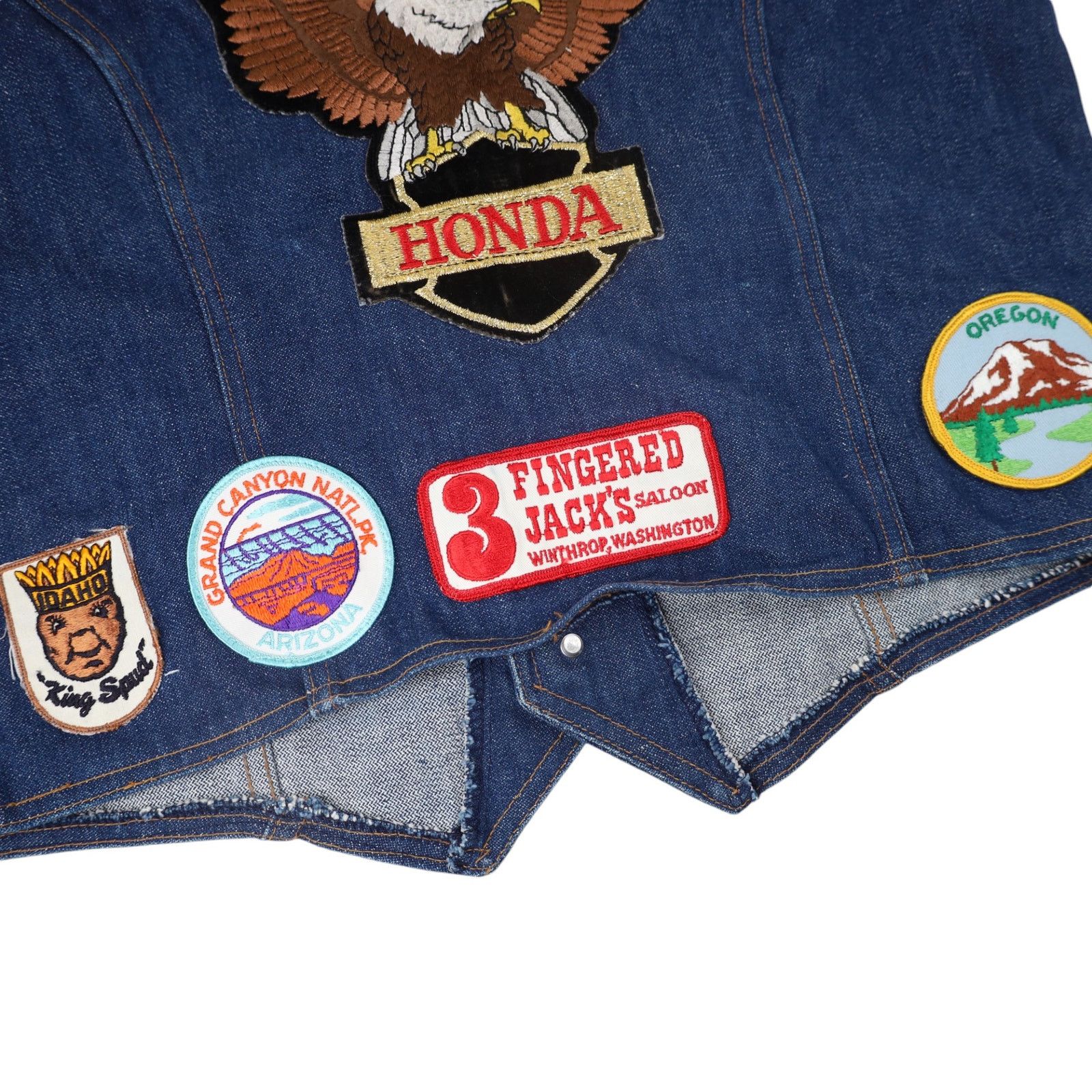 Vintage × Wrangler Vintage Wrangler Honda Motorcycle Patches Denim Vest Size US M / EU 48-50 / 2 - 13 Thumbnail