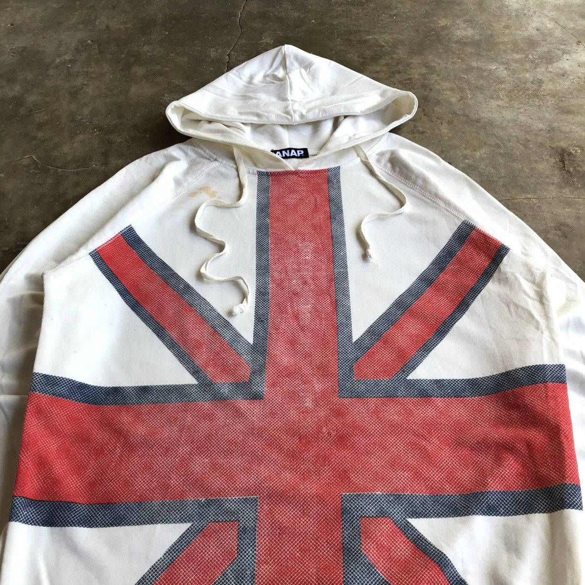 20471120 2000s Anap Punk Union Jack Big Flag Hoodie White Lgb Size US L / EU 52-54 / 3 - 4 Thumbnail