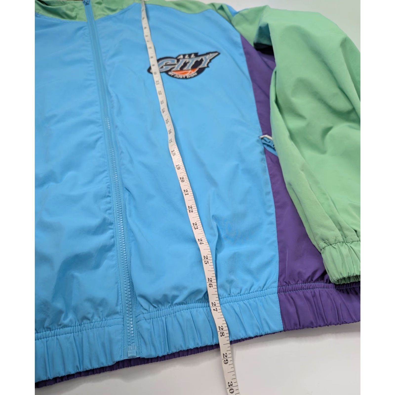 Just Don NWT Just Don LCKR Windbreaker Jacket Colorblock Multicolor 2XL Nylon Full Zip Lightweight Streetwear Mens Retro All City Windbreaker Size US XL / EU 56 / 4 - 5 Thumbnail