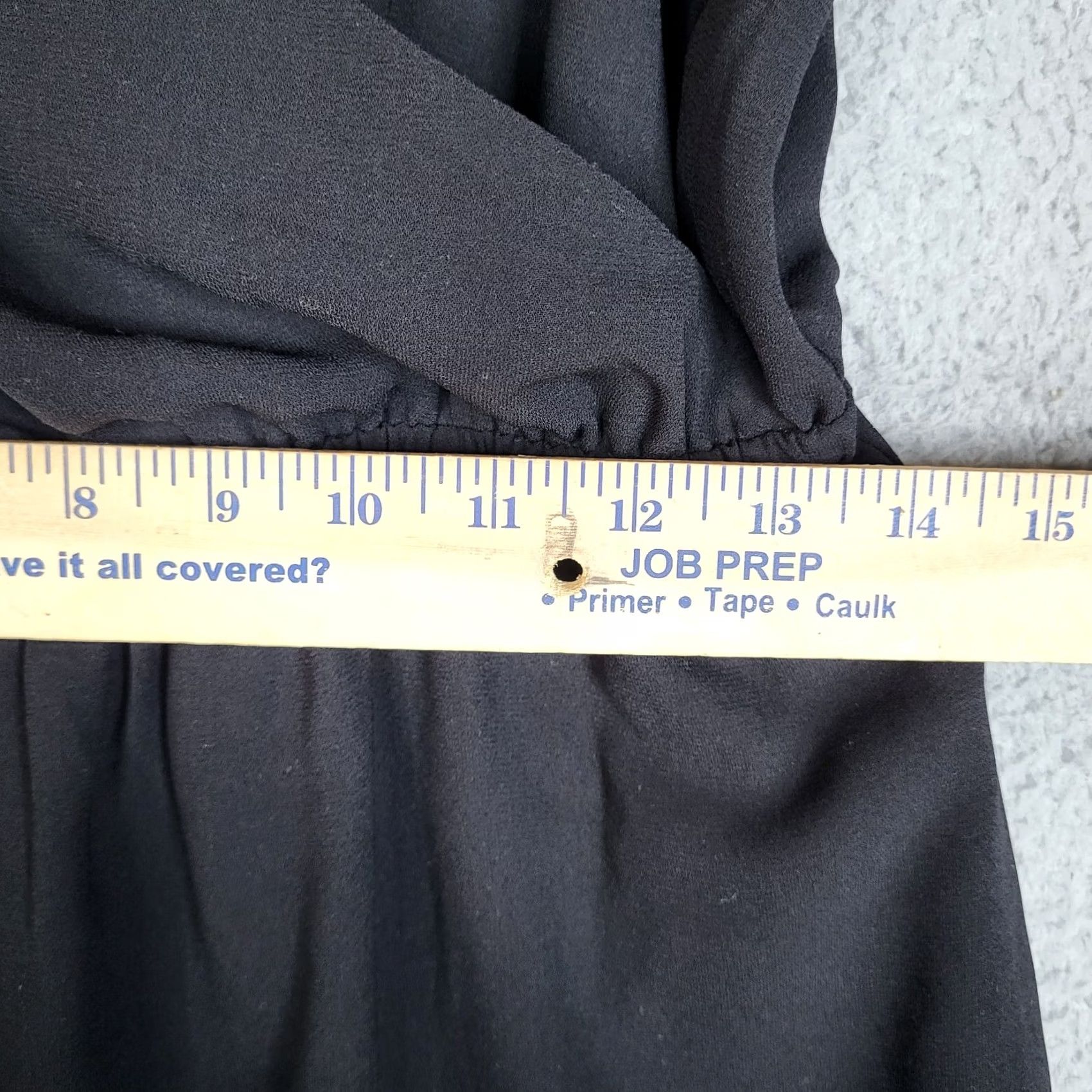 Vintage Wilfred Women's Black wrapped v-neck Stretch Wide leg Jumper suit L Size L / US 10 / IT 46 - 5 Thumbnail