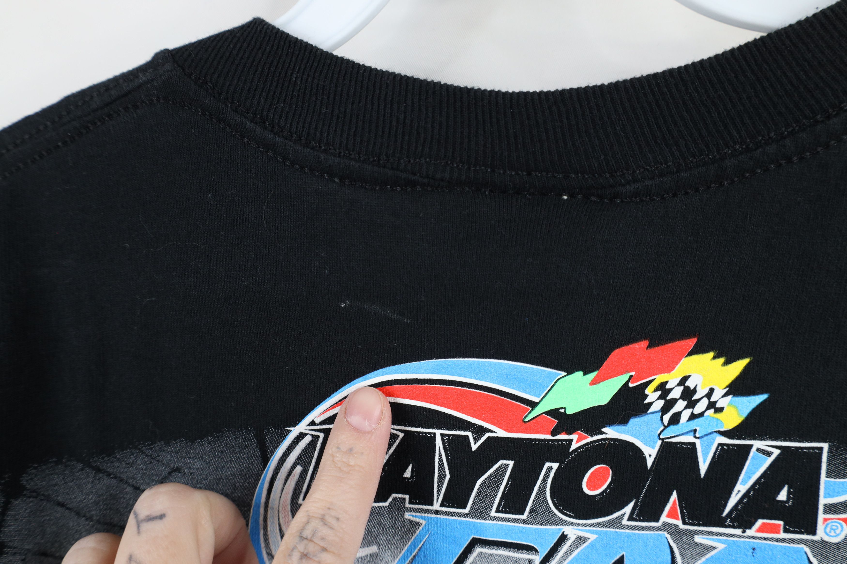 Vintage Vintage Y2K 2002 NASACAR Print Daytona 500 T-Shirt Black Size US L / EU 52-54 / 3 - 10 Thumbnail