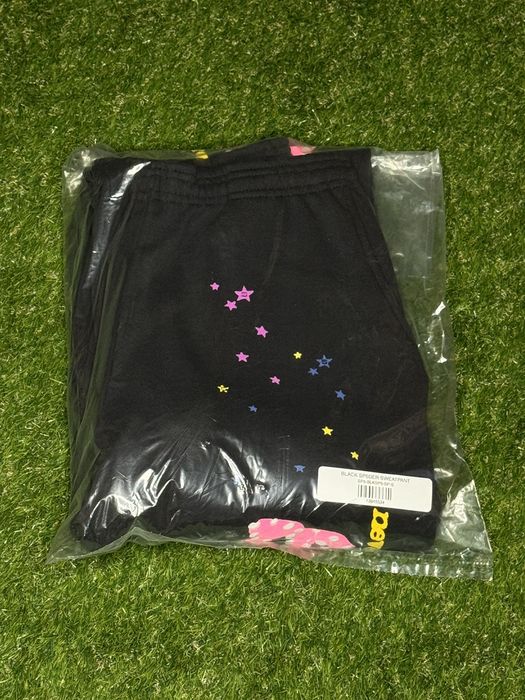 SP5DER P*NK V2 Sweatpants Black