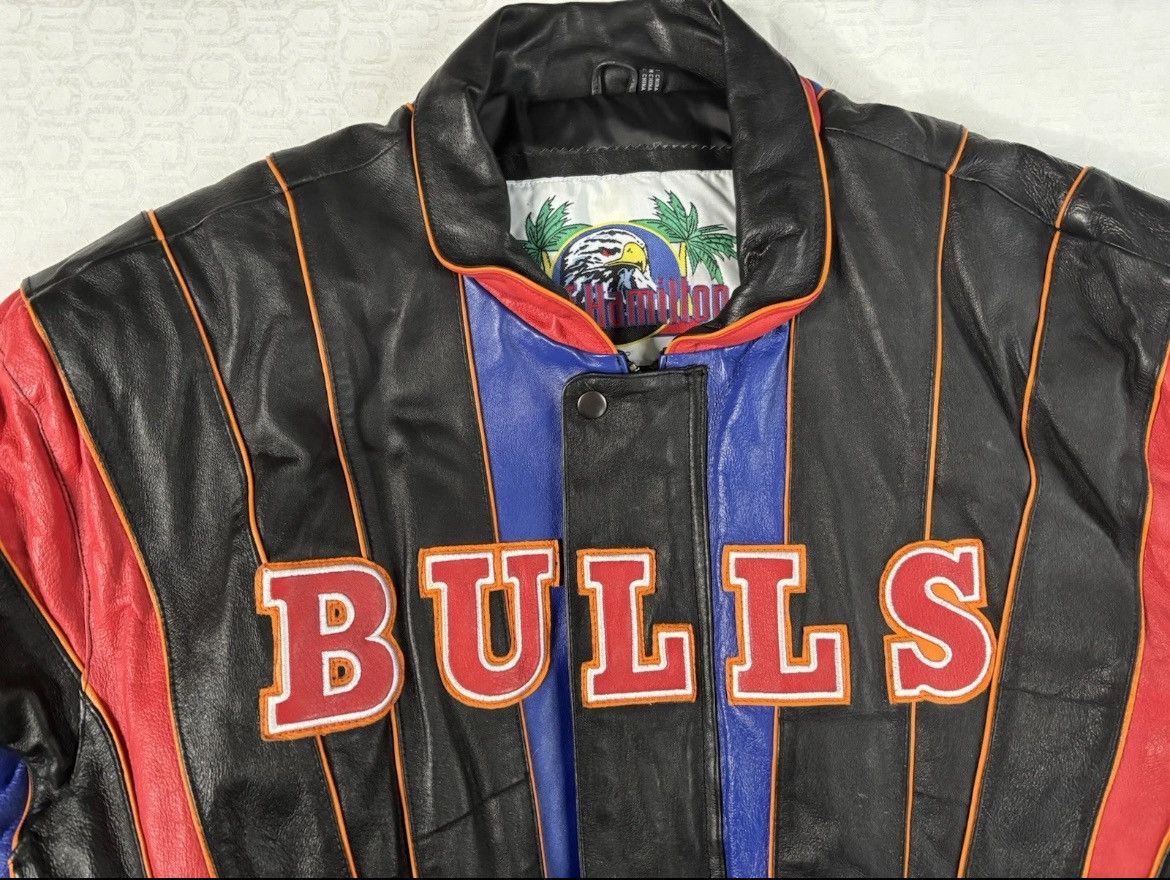 Jeff Hamilton Jeff Hamilton 1998 3-Peat Leather Jacket Size US XXL / EU 58 / 5 - 8 Thumbnail