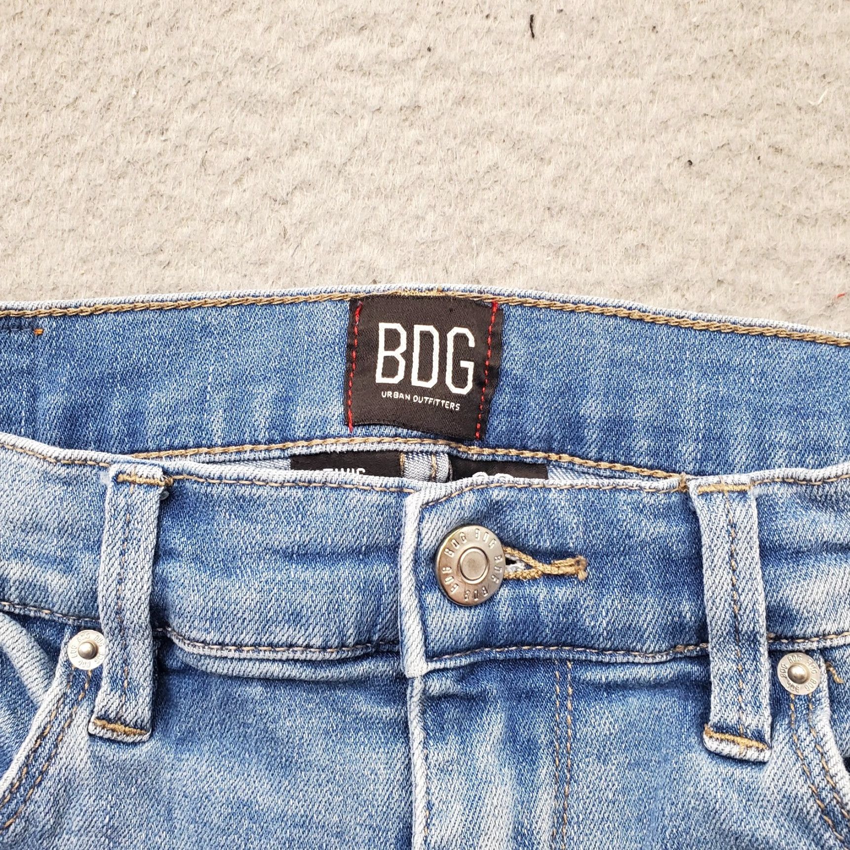 Urban Outfitters BDG Urban Outfitters Skinny Jeans Womens 29 Blue Denim Stretch Twig High Rise Jeans Size 29" - 7 Thumbnail