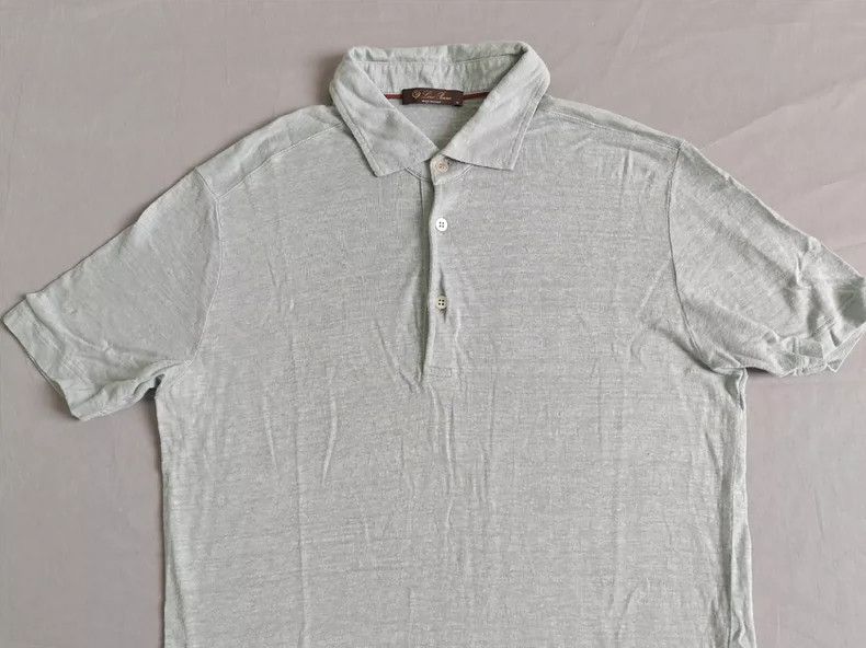 Other LORO PIANA Men's linen polo shirt in short sleeves Size US S / EU 44-46 / 1 - 2 Thumbnail