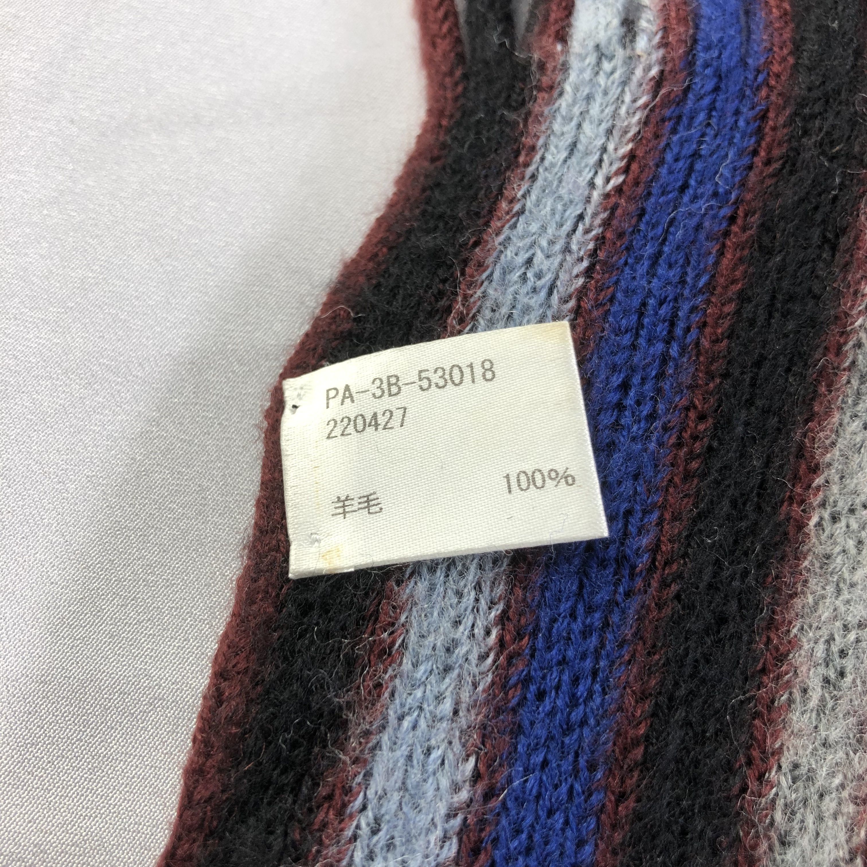 Paul Smith Paul Smith Striped Knit Wool Scarf Muffler V1455 Size ONE SIZE - 5 Thumbnail