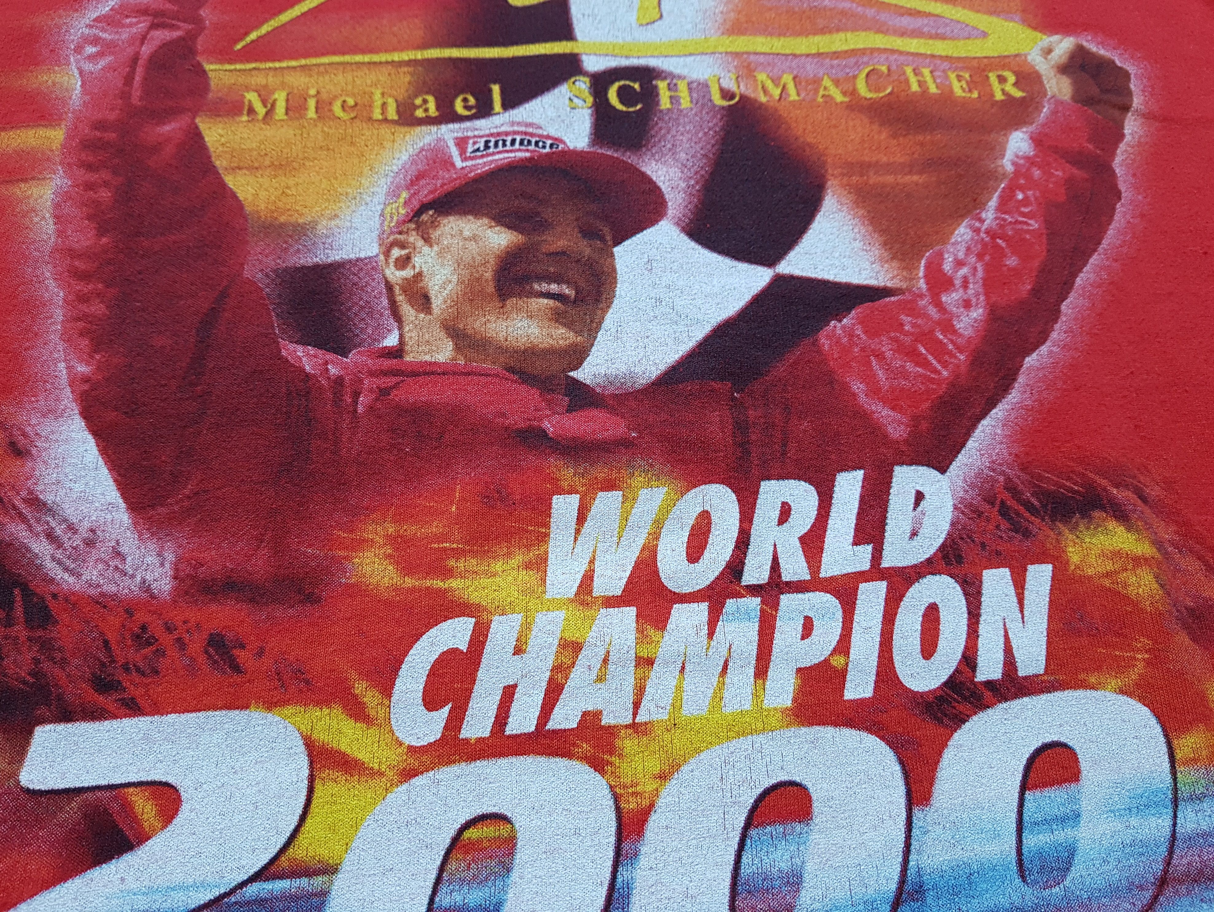 Formula 1 MICHAEL SCHUMACHER F1 2000 CHAMPION FERRARI T SHIRT Size US M / EU 48-50 / 2 - 9 Thumbnail