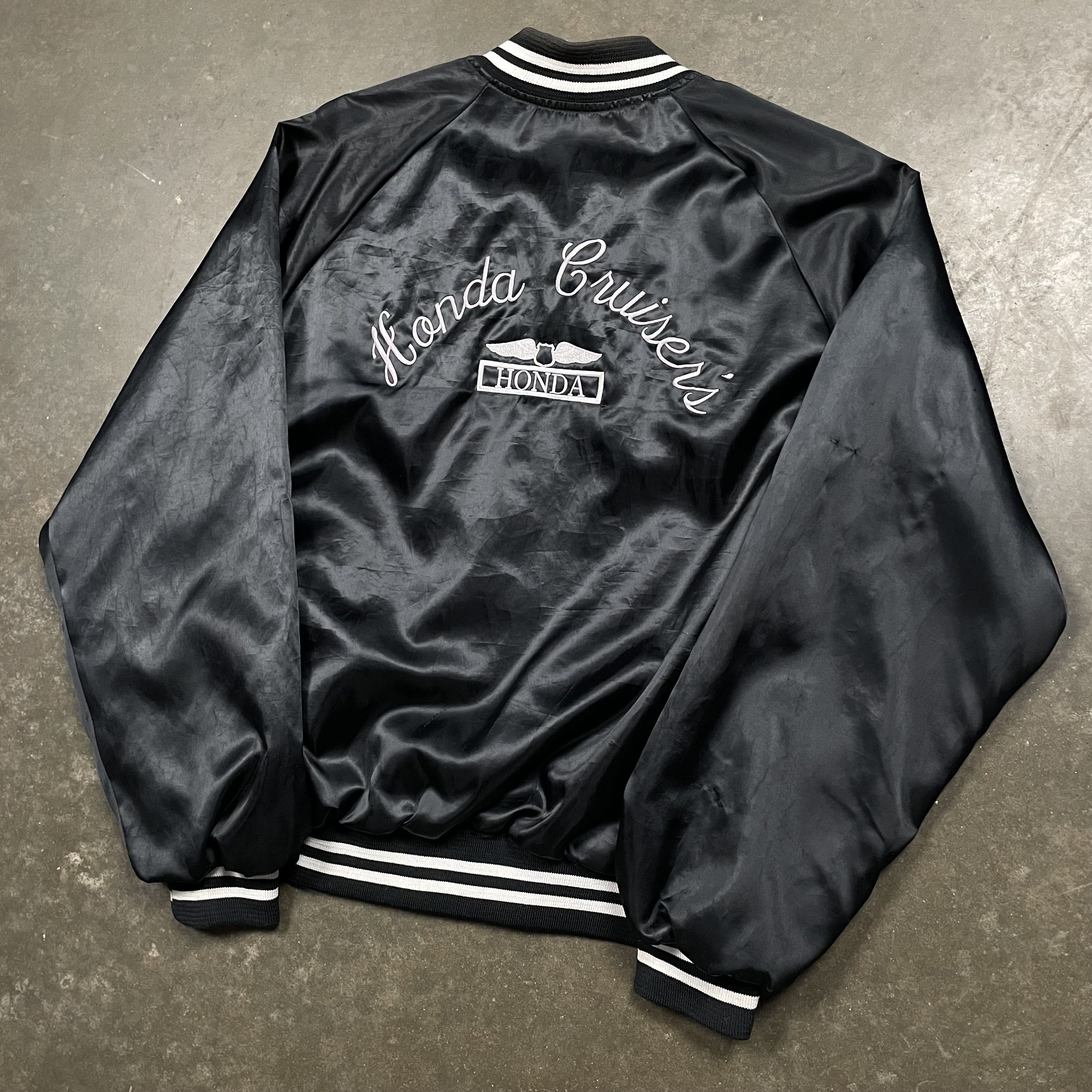 Honda × Vintage Vintage 70s Honda Cruisers Car Club Biker Bomber Jacket Size US XL / EU 56 / 4 - 2 Thumbnail