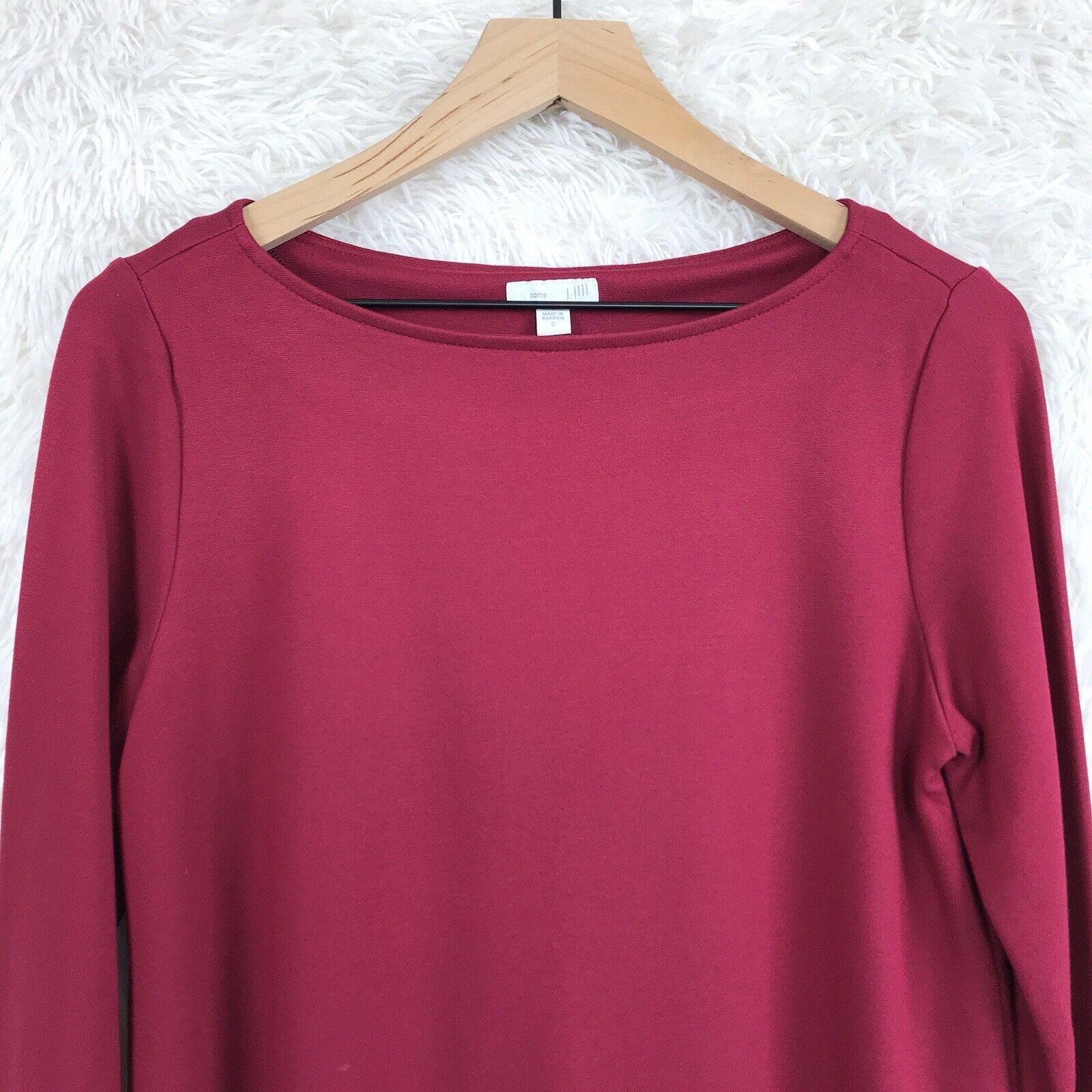 Other J Jill Ponte Knit Top Red Womens Small Size S / US 4 / IT 40 - 2 Thumbnail