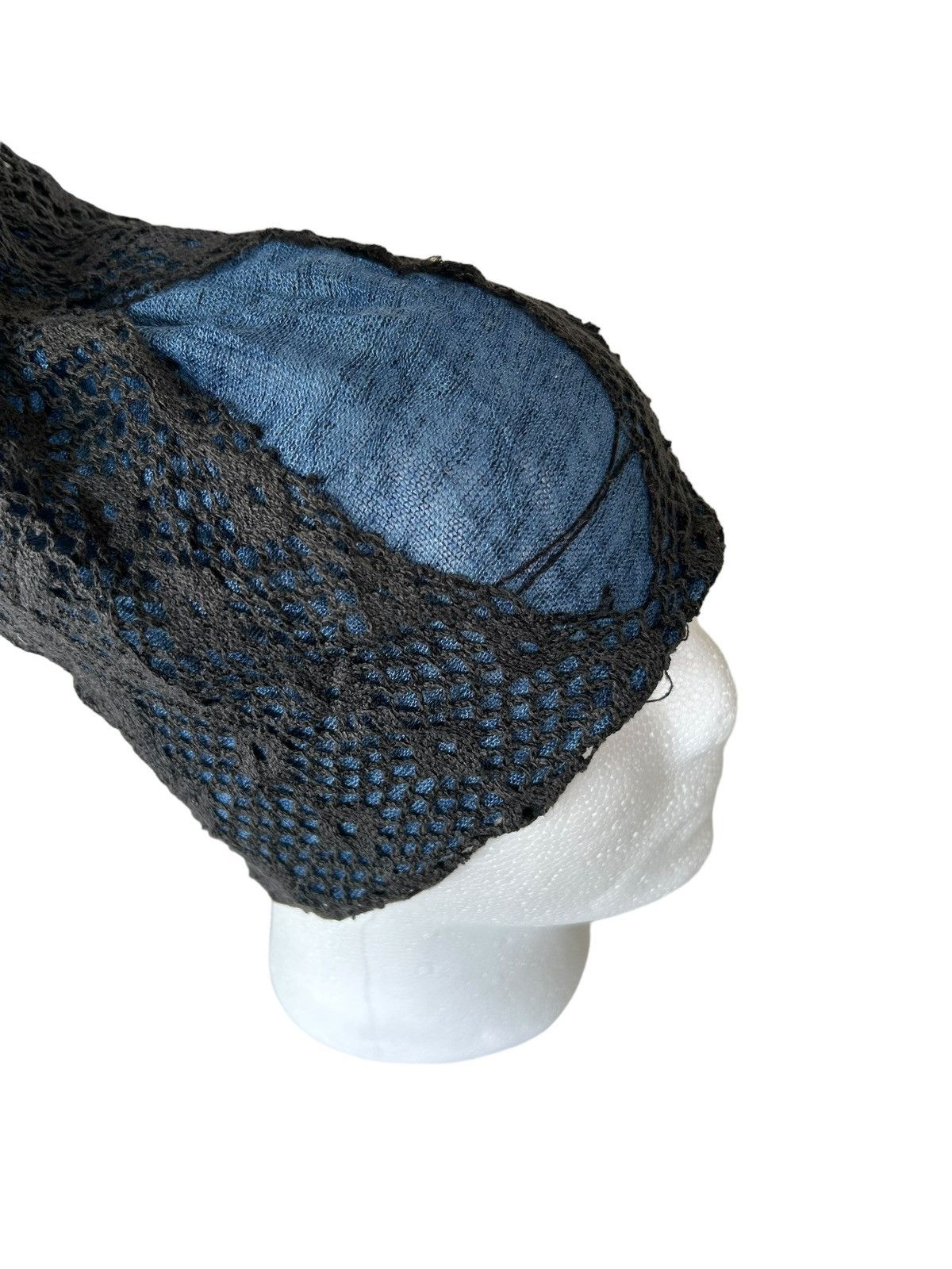 14th Addiction × Japanese Brand × Le Grande Bleu (L.G.B.) Punk Bondage distressed Long Beanie Hats☠️ Size ONE SIZE - 6 Thumbnail