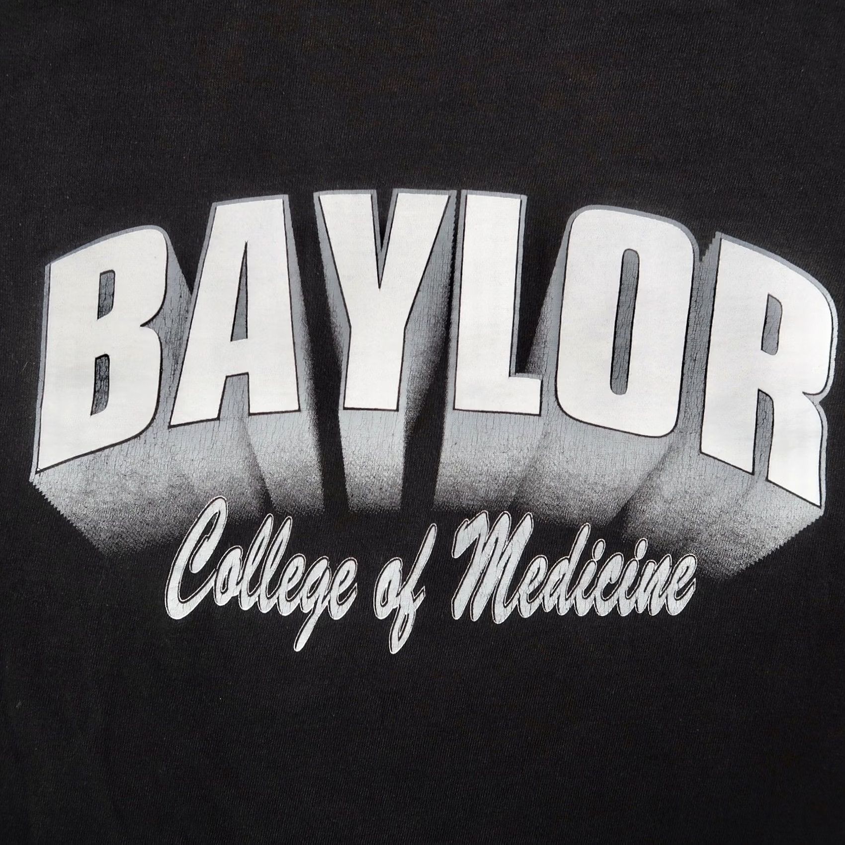 Champion VINTAGE Champion Baylor College of Medicine T Shirt Mens 2XL Black Short Sleeve 90s University Medical Size US XXL / EU 58 / 5 - 3 Thumbnail