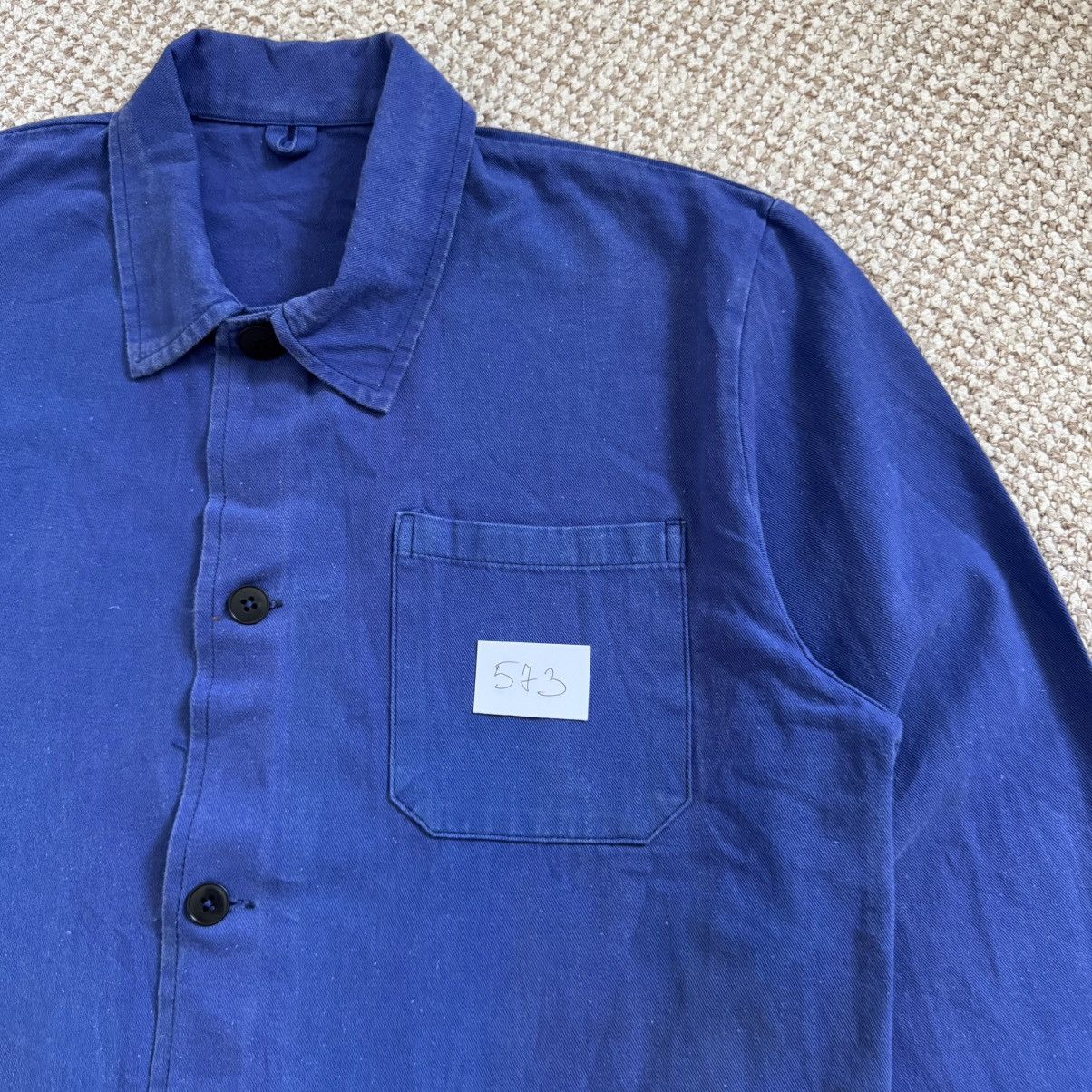 Le Laboureur French vintage faded chore sanfor works jacket Size US M / EU 48-50 / 2 - 7 Thumbnail