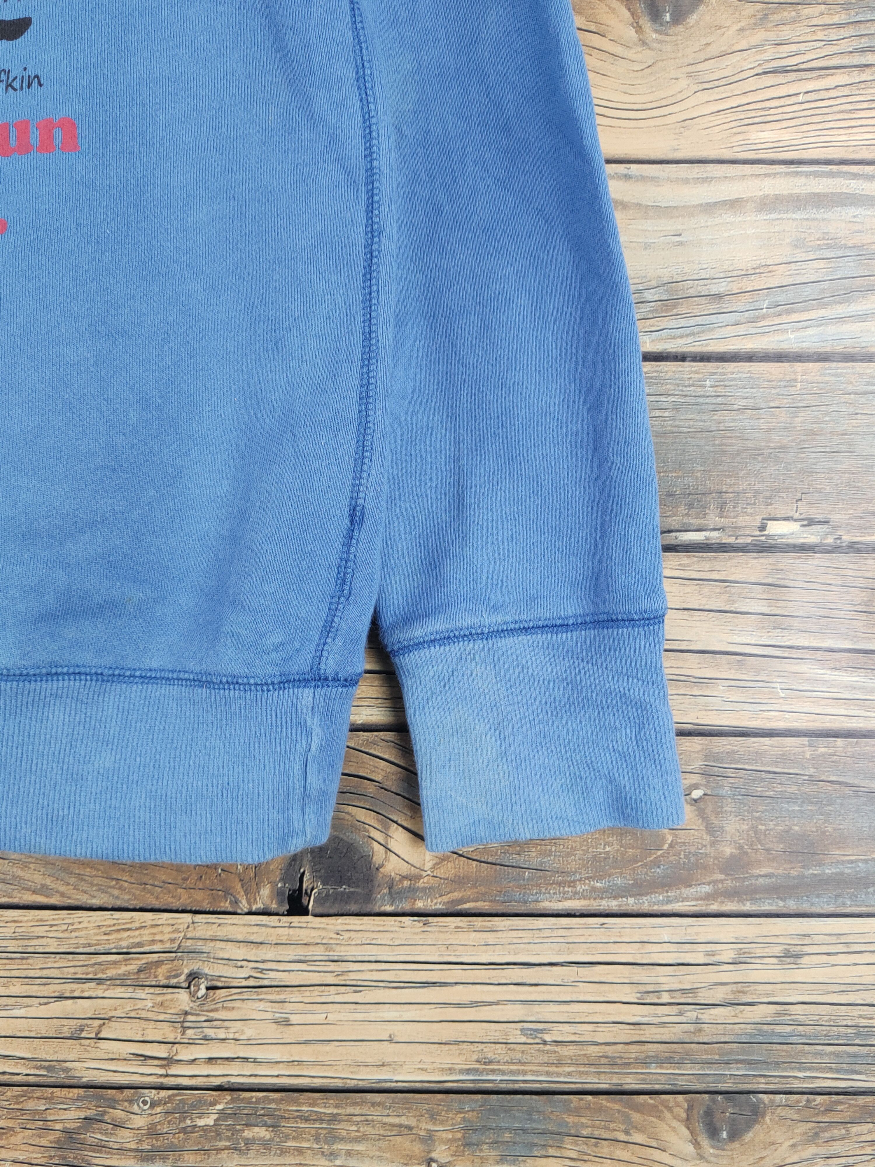 Japanese Brand × Vintage Uniqlo Blue Sweatshirts #W1459 Size M / US 6-8 / IT 42-44 - 7 Thumbnail