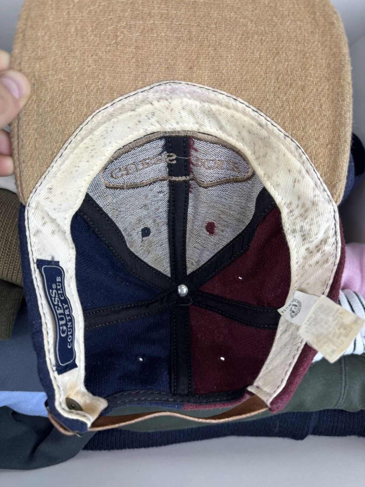 Guess Vintage Guess Golf Block Strapback Cap Made in USA Size ONE SIZE - 17 Thumbnail