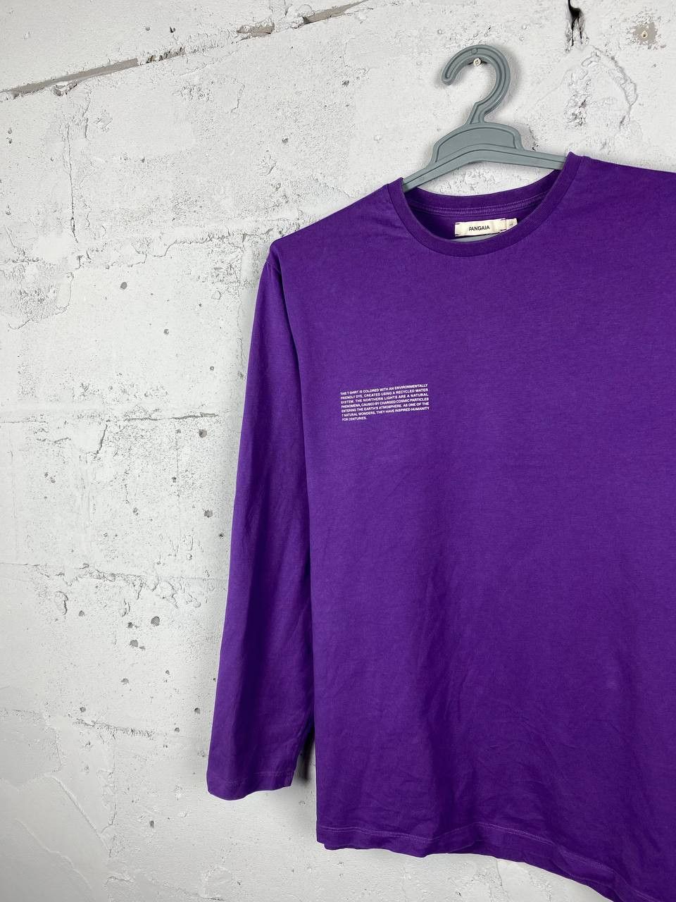 Pangaia Pangaia Organic Cotton Logo L/S T-Shirt Violet Size US L / EU 52-54 / 3 - 3 Thumbnail