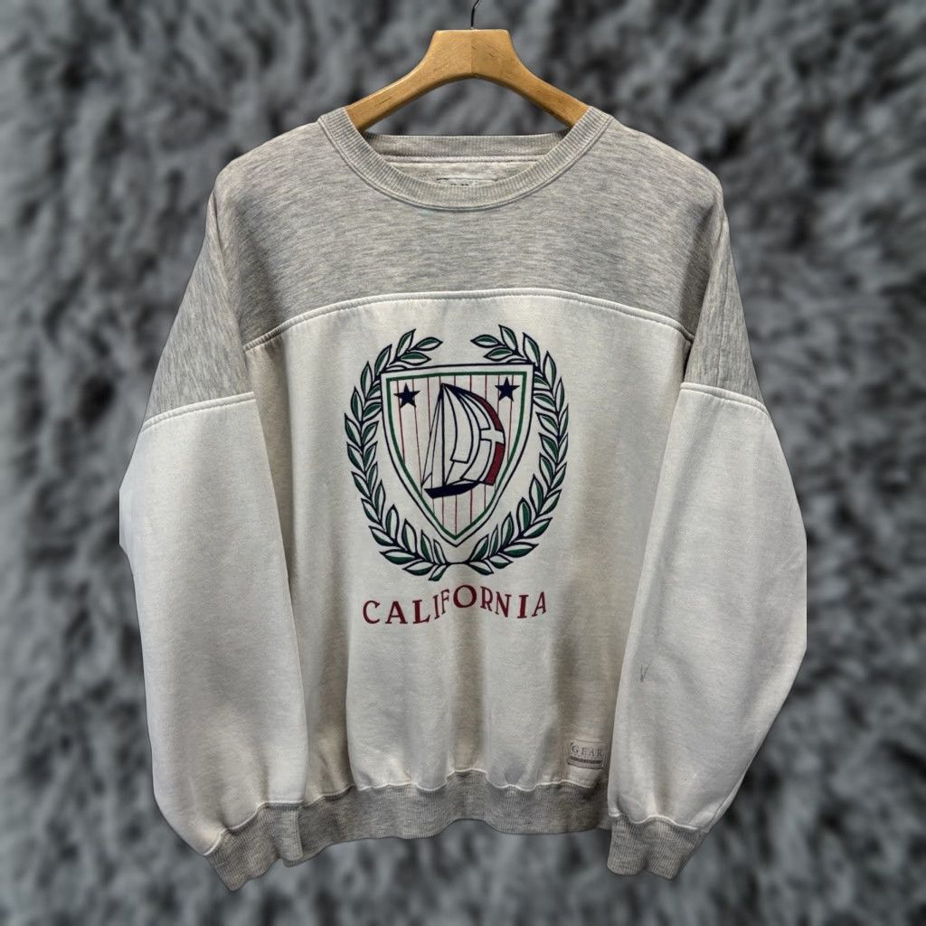 X-LARGE VINTAGE Gear For Sports Sweatshirt Adult XL Gray California Graphic Crew Neck 90s Unisex Size US XL / EU 56 / 4 - 1 Thumbnail