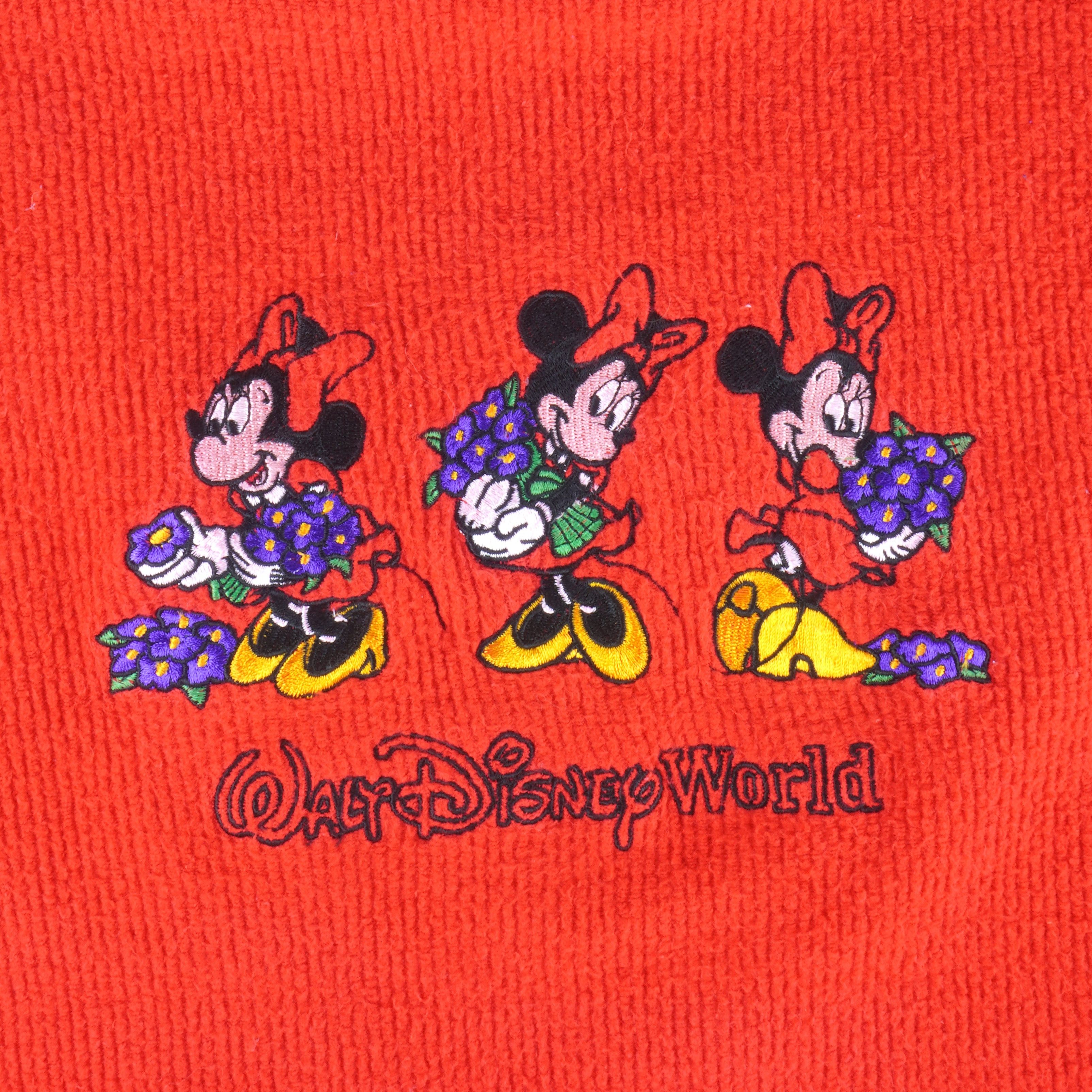 Disney Vintage - Minnie Mouse Embroidered Sweatshirt 1990s Size US L / EU 52-54 / 3 - 3 Thumbnail