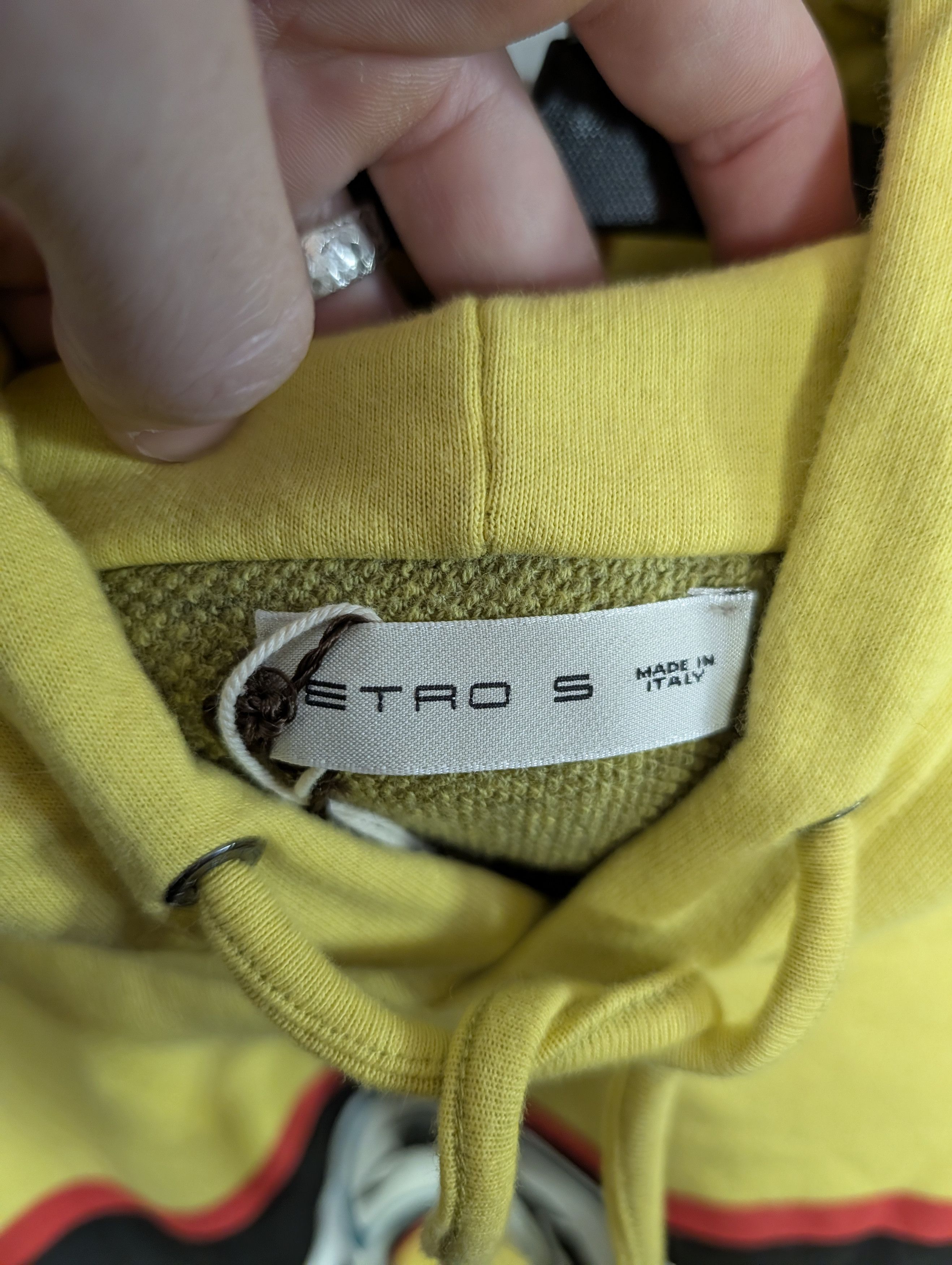 Etro Yellow Pegasus graphic vintage style hoodie NWT Small Size US S / EU 44-46 / 1 - 12 Thumbnail