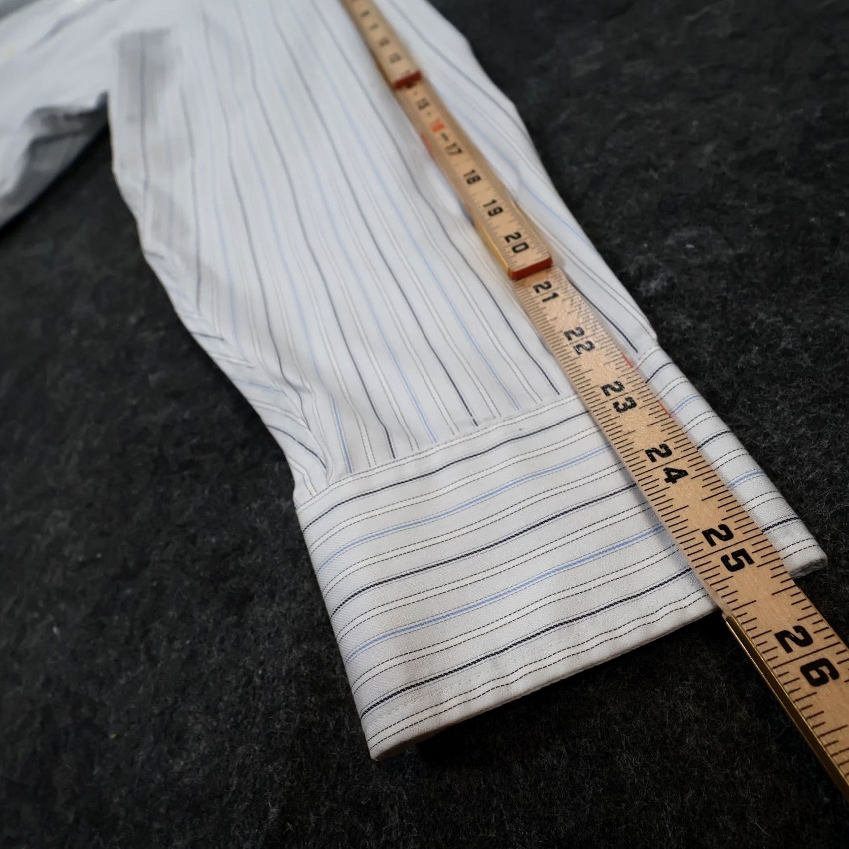 Chaps Chaps Shirt Mens 17.5 34/35 White Striped Non-Iron Classic Size US XXL / EU 58 / 5 - 4 Thumbnail