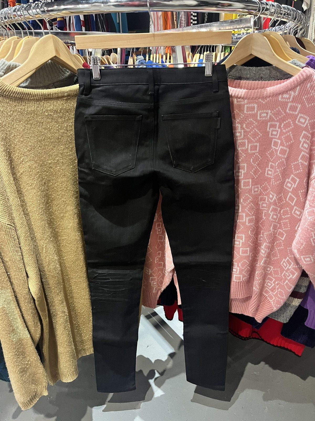 Saint Laurent Paris Saint Laurent Paris New With Tags Black Skinny Jeans Size 27 Size US 27 - 7 Thumbnail