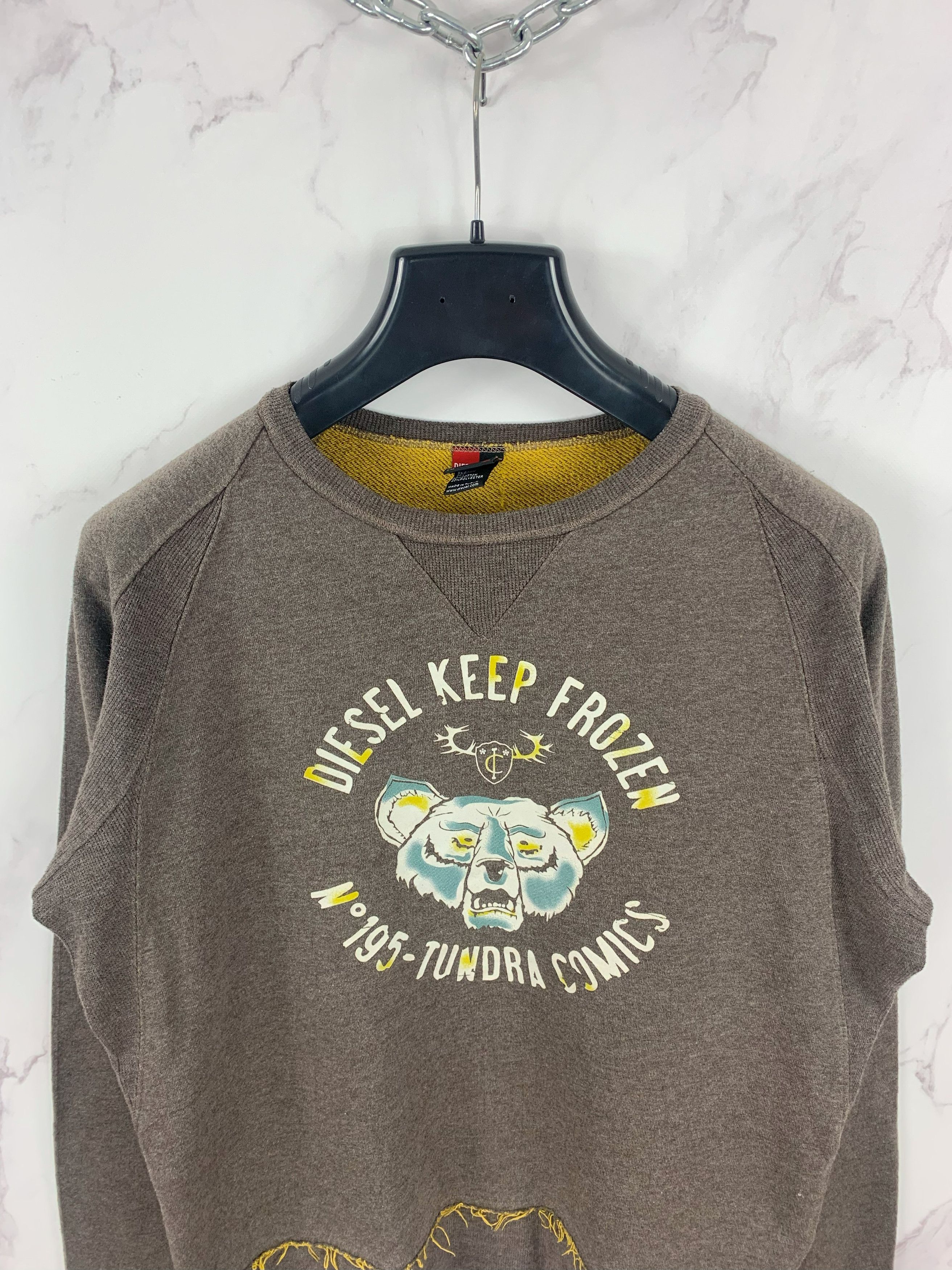 Diesel Vintage Diesel Keep Frozen Tundra Comics Sweatshirt Size L Size L / US 10 / IT 46 - 2 Thumbnail
