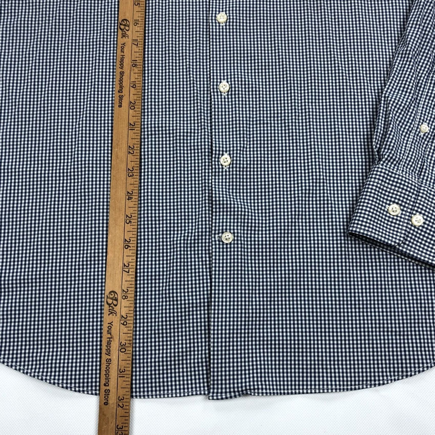 Peter Millar VINTAGE Peter Millar Summer Comfort Men's XXL Navy Blue Gingham Check Button-Down Shirt Size US XXL / EU 58 / 5 - 5 Thumbnail