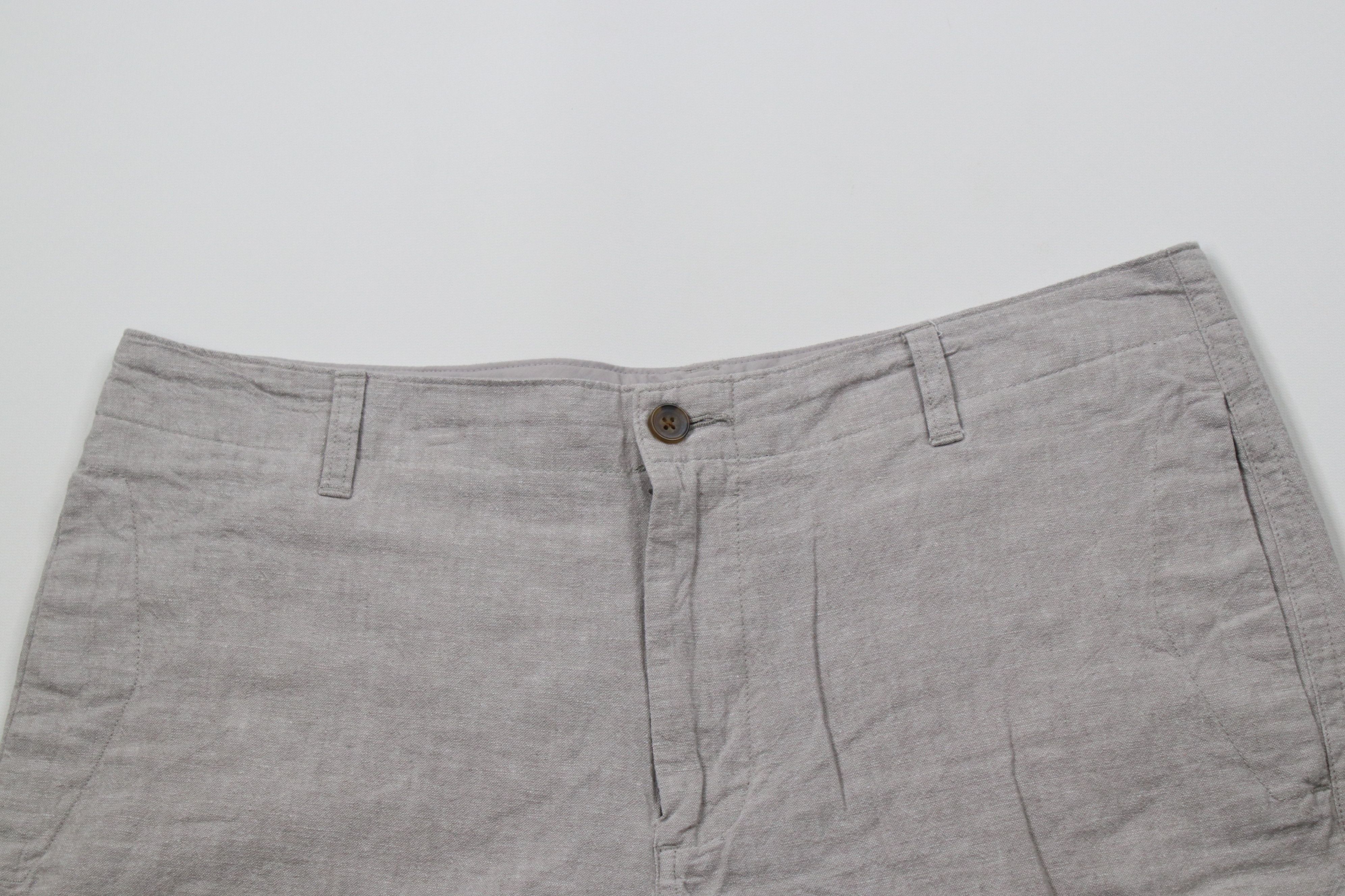 J.Crew × Vintage J Crew Chambray Linen Blend Above Knee Chino Shorts Gray Size US 36 / EU 52 - 2 Thumbnail