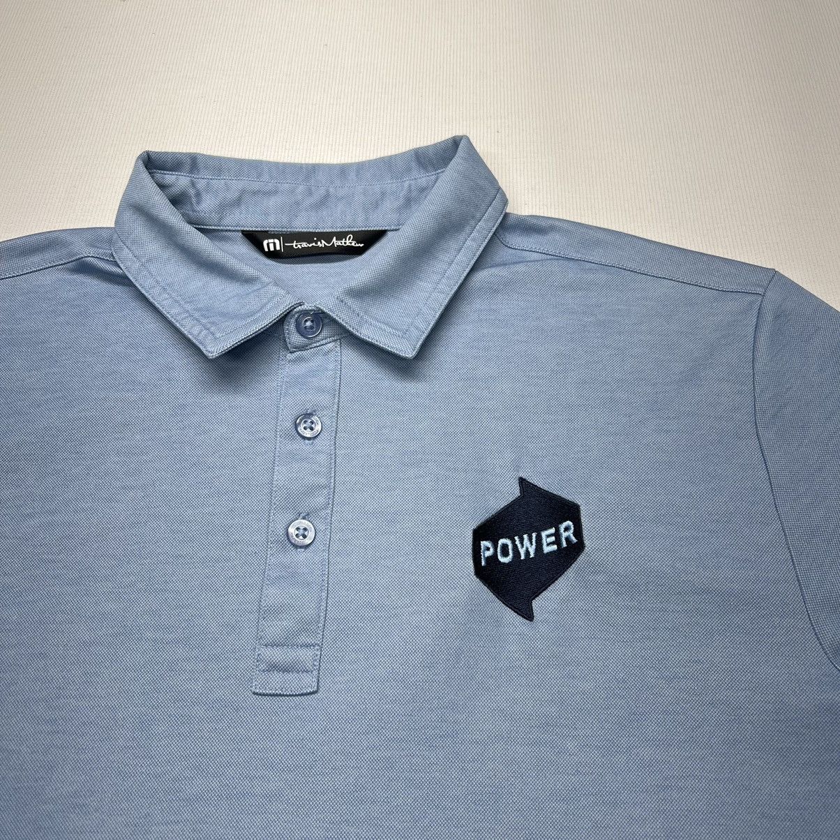 TravisMathew Travis Mathew Polo Shirt Blue Golf Collared Logo Active Size US M / EU 48-50 / 2 - 2 Thumbnail