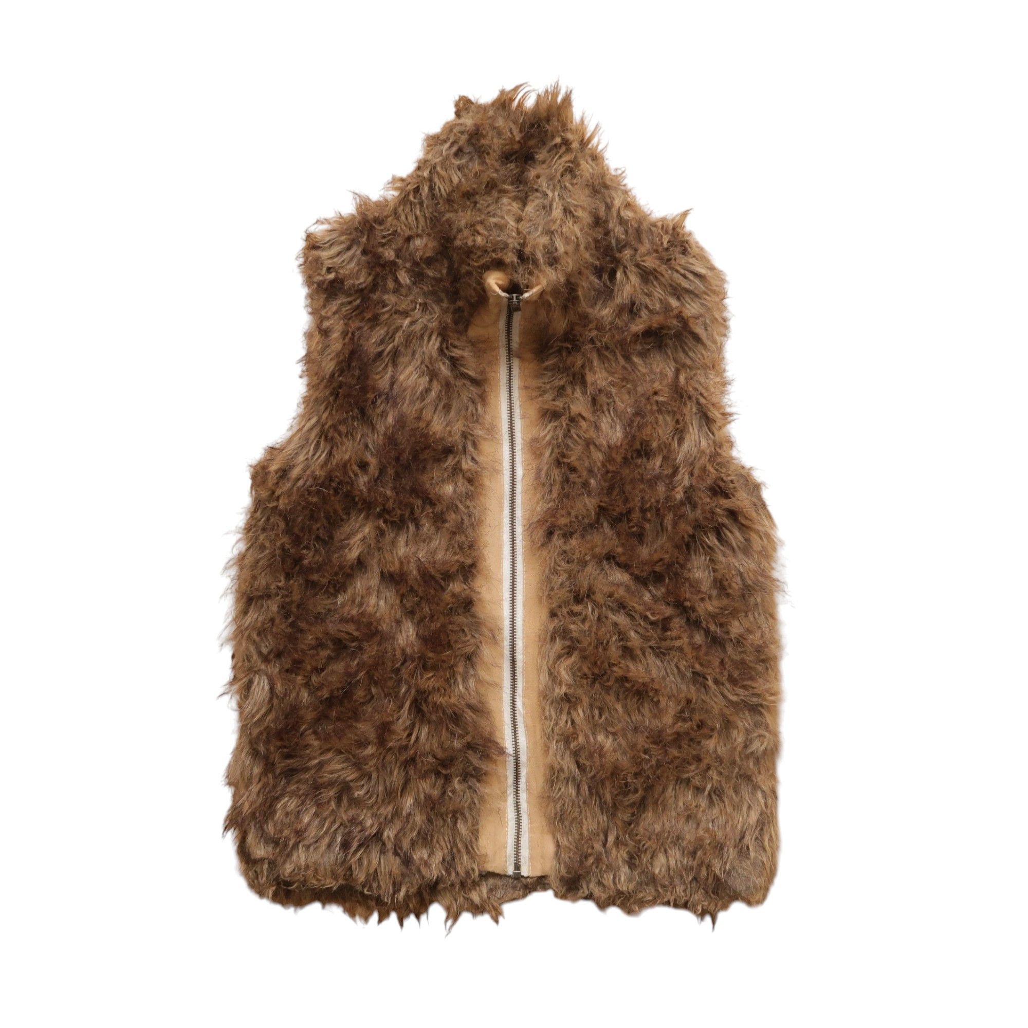 Japanese Brand 1980s Flow Heart Jam Japan Fur Zip Vest Size US M / EU 48-50 / 2 - 1 Thumbnail