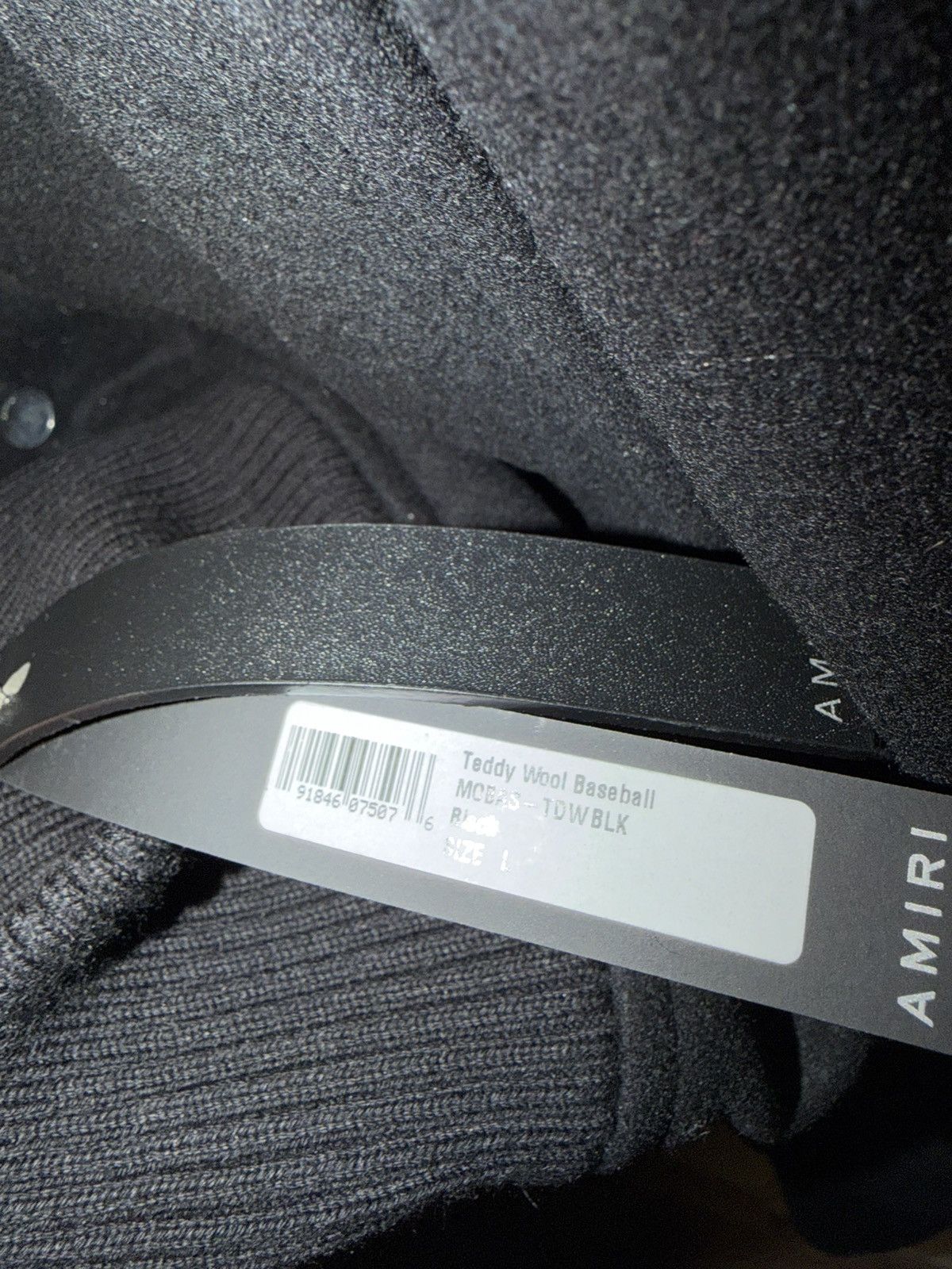 Amiri AMIRI Teddy Wool Baseball Jacket “Loveless” Black Size L Size US L / EU 52-54 / 3 - 6 Thumbnail
