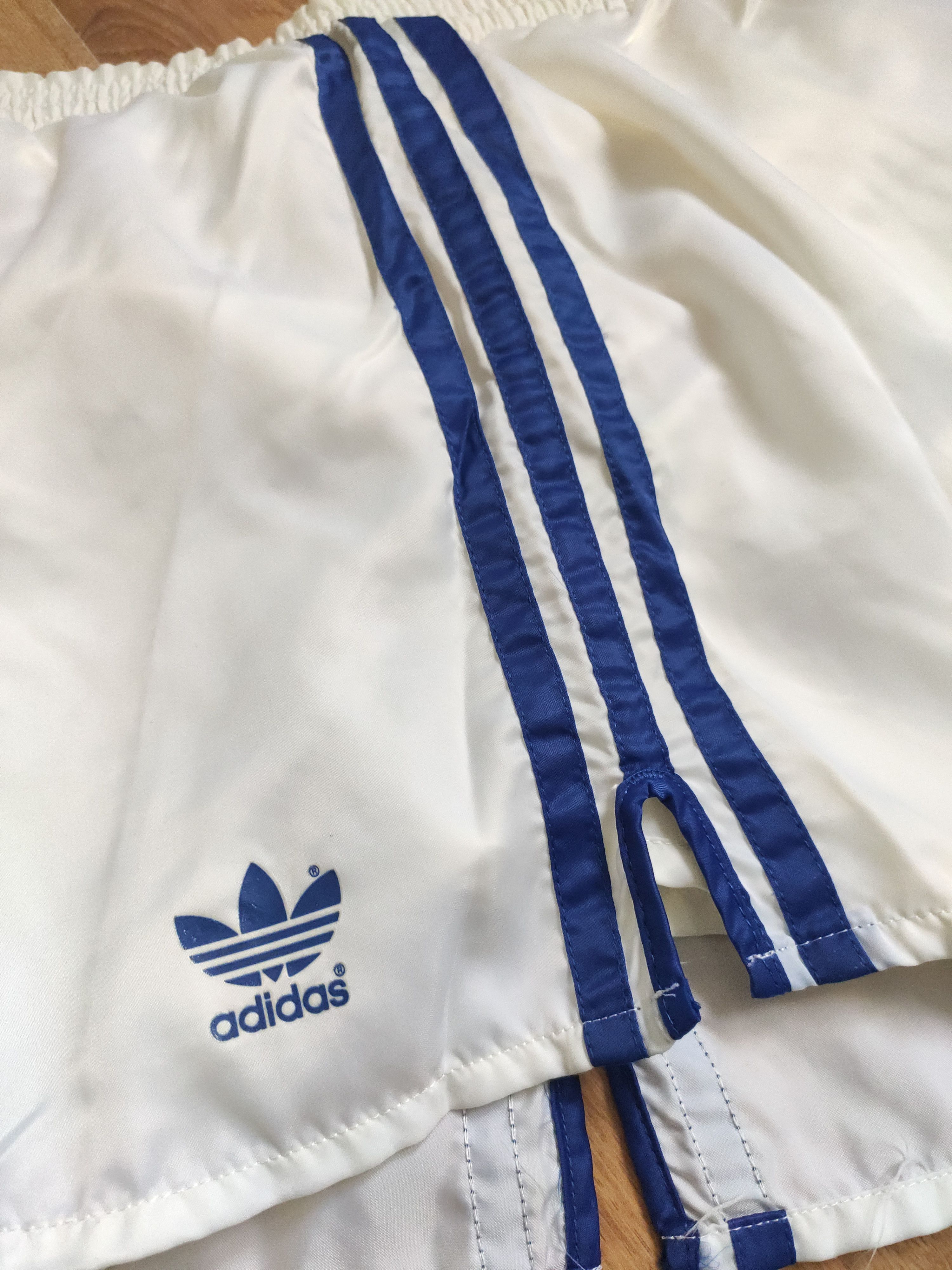 Adidas × Vintage Men's Vintage 80s Adidas Nylon Football Shorts Size 5 Medium Size US 34 / EU 50 - 6 Thumbnail