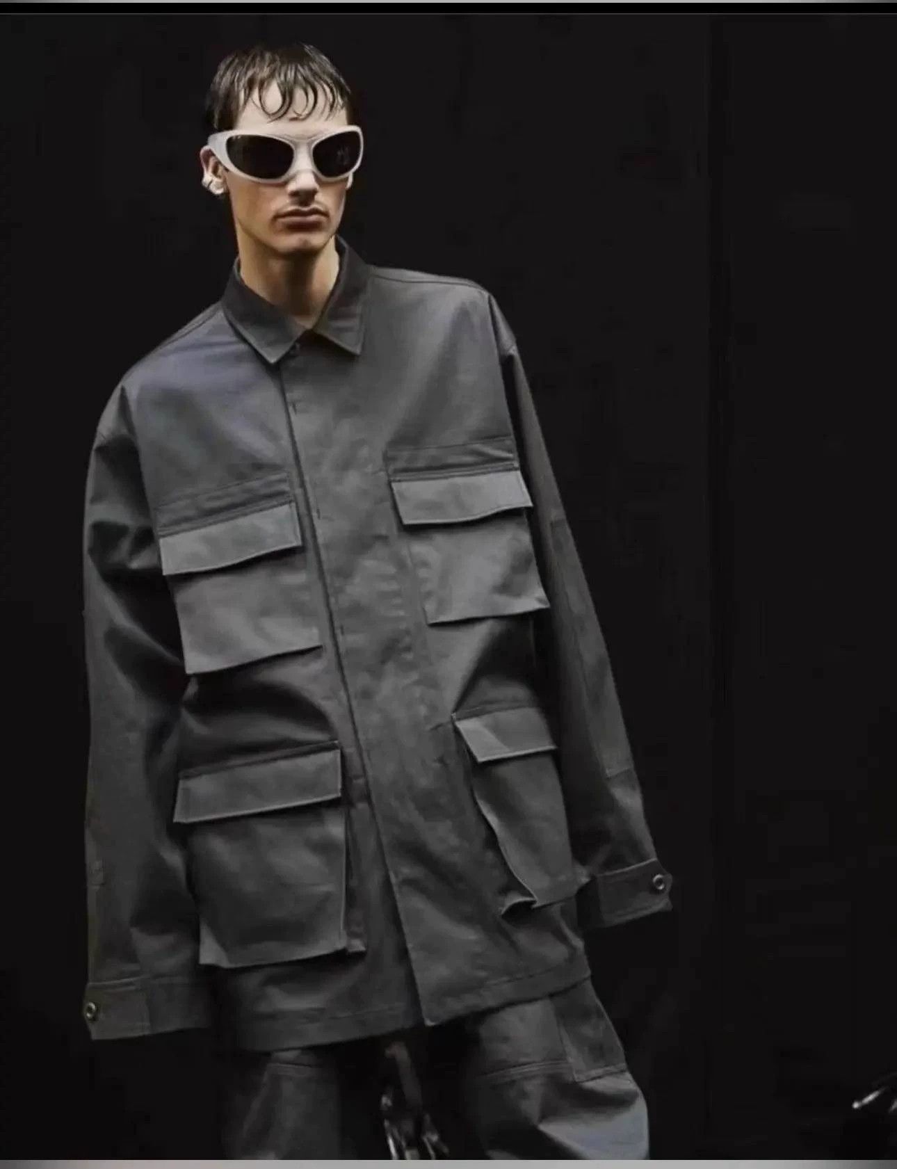Balenciaga Balenciaga BB 4-Pocket Oversized Utility Jacket Size US M / EU 48-50 / 2 - 9 Thumbnail