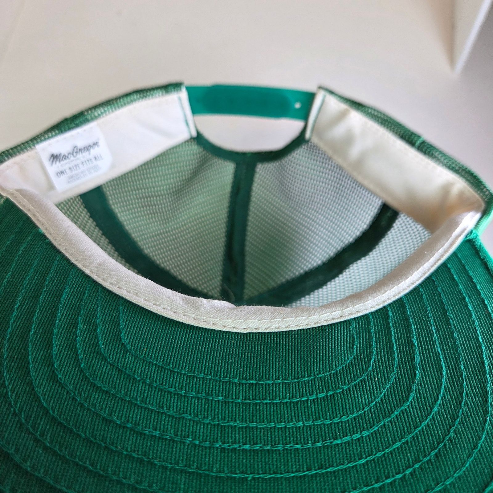 Other Vintage The Cricket Trucker Hat Rock Creek MN Green White Size ONE SIZE - 10 Thumbnail