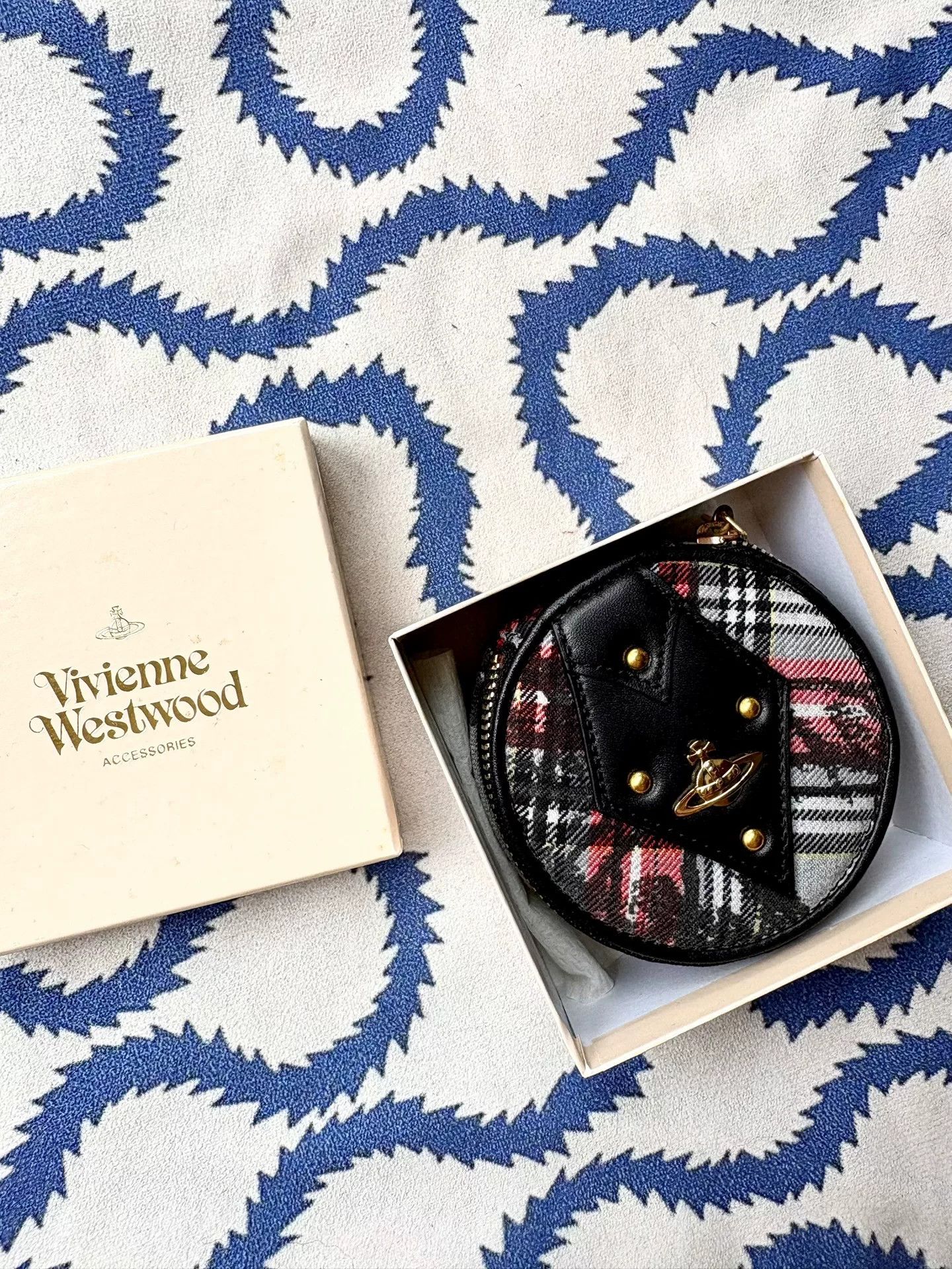 Vivienne Westwood Vivienne Westwood Vintage Graffiti Check Coin Purse Size ONE SIZE - 1 Thumbnail
