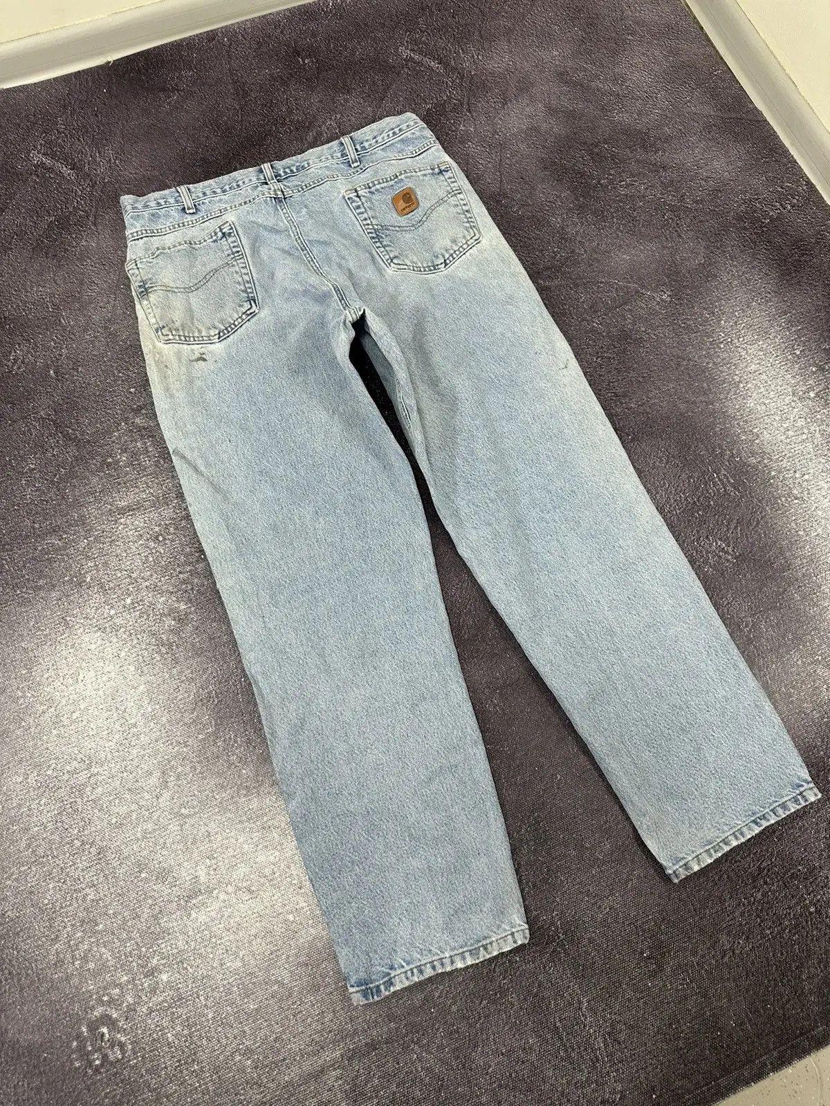 Carhartt × Vintage Vintage Carhartt Light Blue American Denim Hype Jeans Size US 38 / EU 54 - 3 Thumbnail