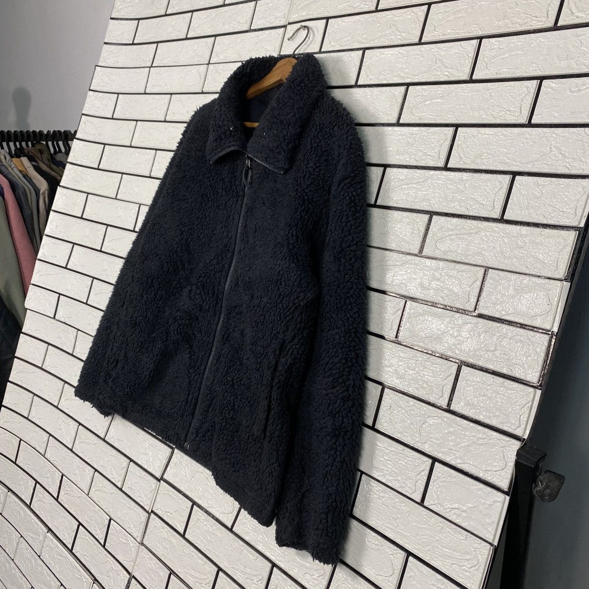Vintage Wool Bomber Jacket High Collar Uniqlo Undercover