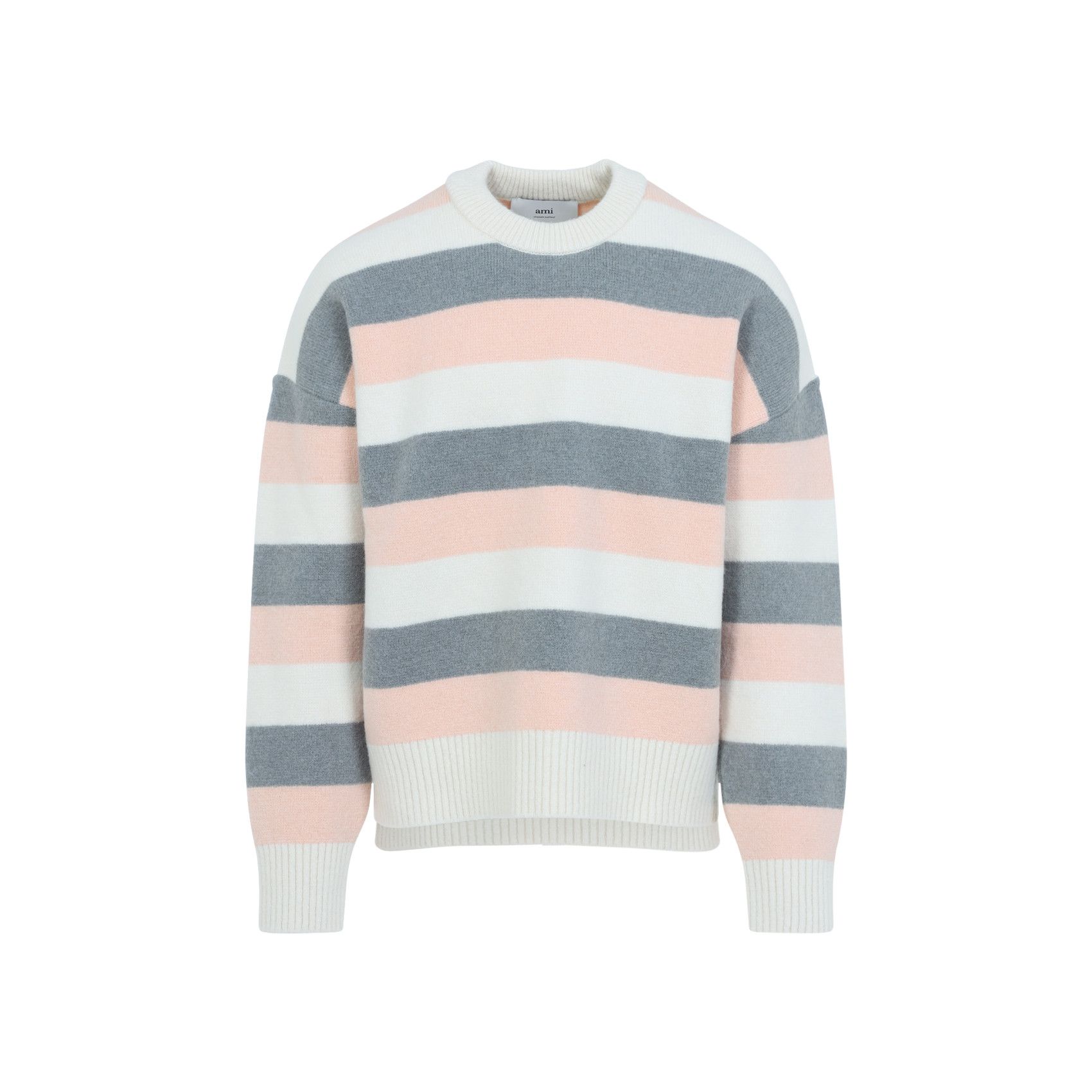 AMI Ami Striped Crewneck Sweater Size US M / EU 48-50 / 2 - 1 Thumbnail