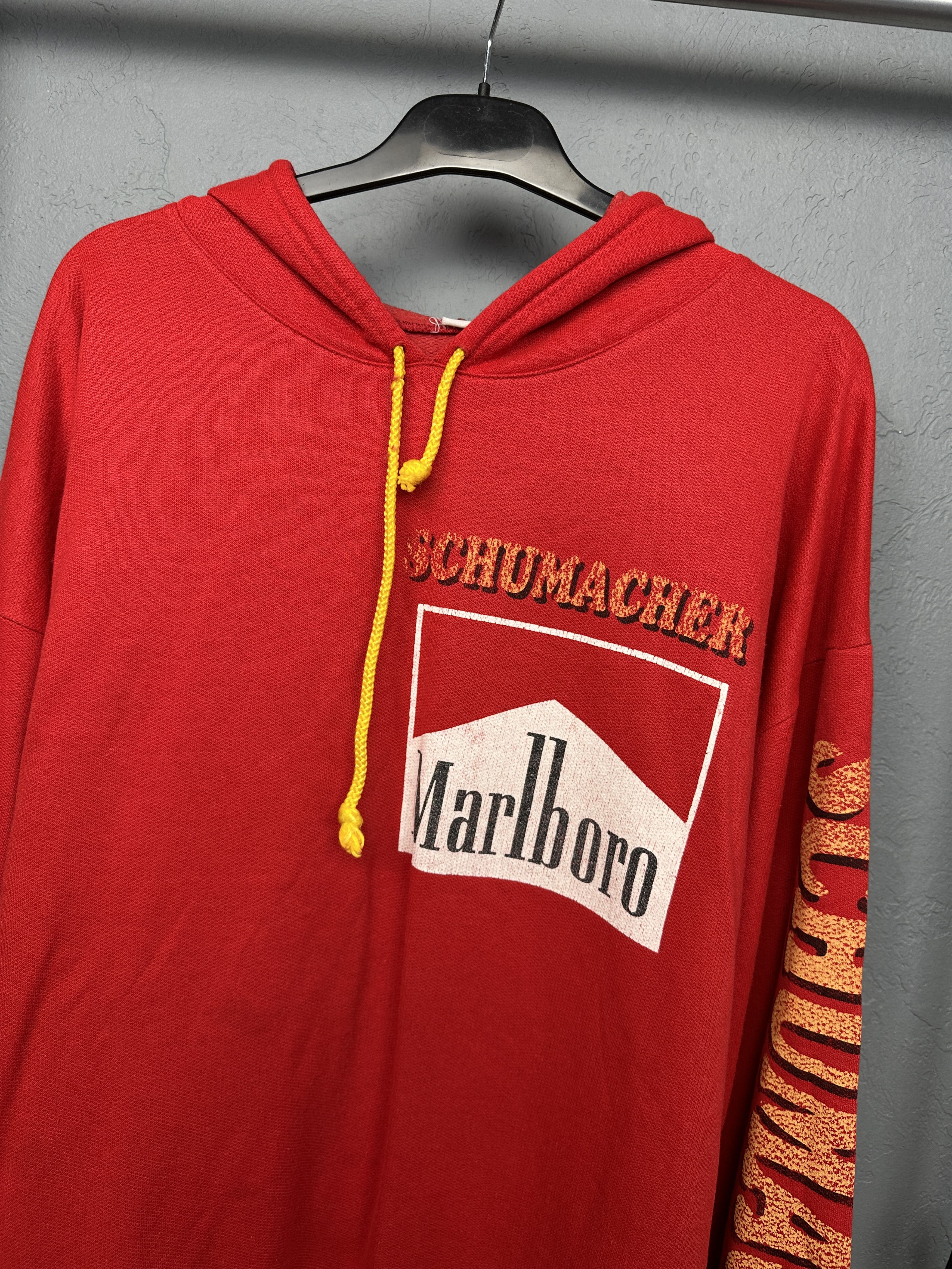 Marlboro Michael Schumacher Ferrari Marlboro 90s Vintage Mens Hoodie Size US XXL / EU 58 / 5 - 6 Thumbnail
