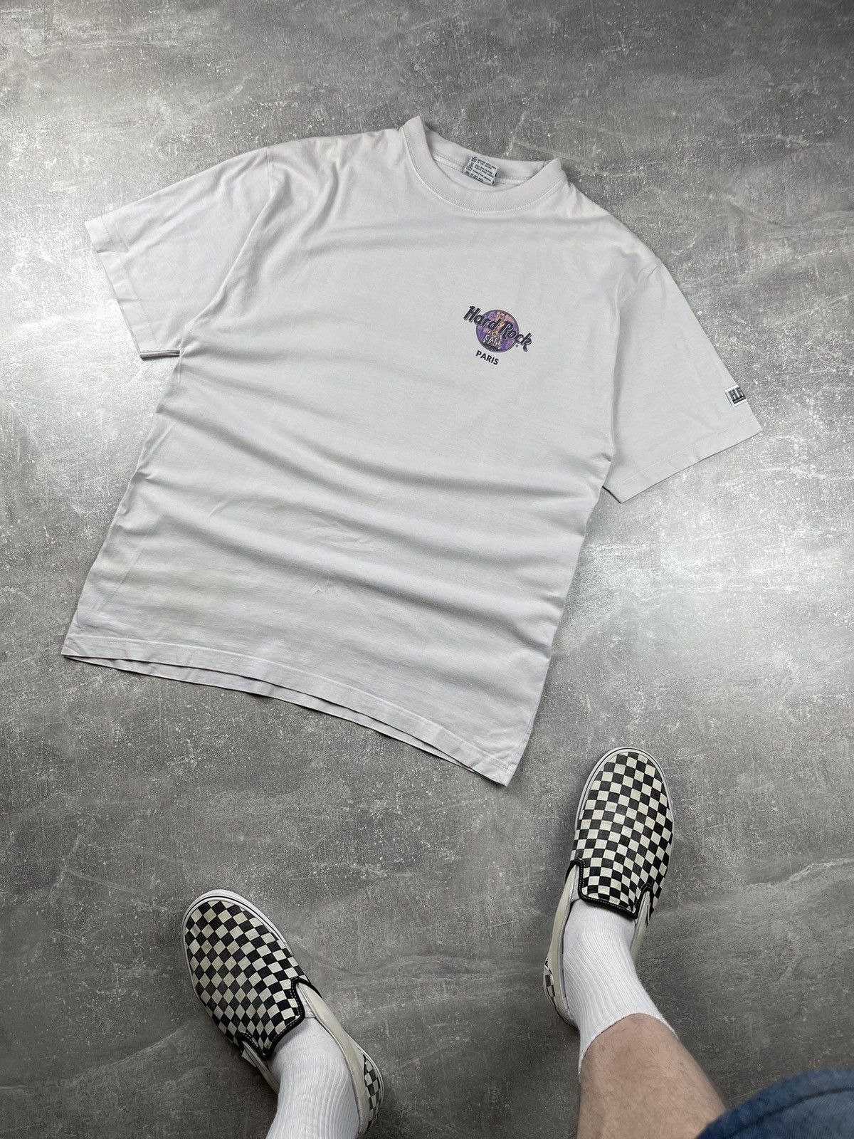 Hard Rock Cafe × Vintage Hard Rock Paris Archive Vintage 90s Rare Big Back Logo 1996 Size US L / EU 52-54 / 3 - 1 Thumbnail