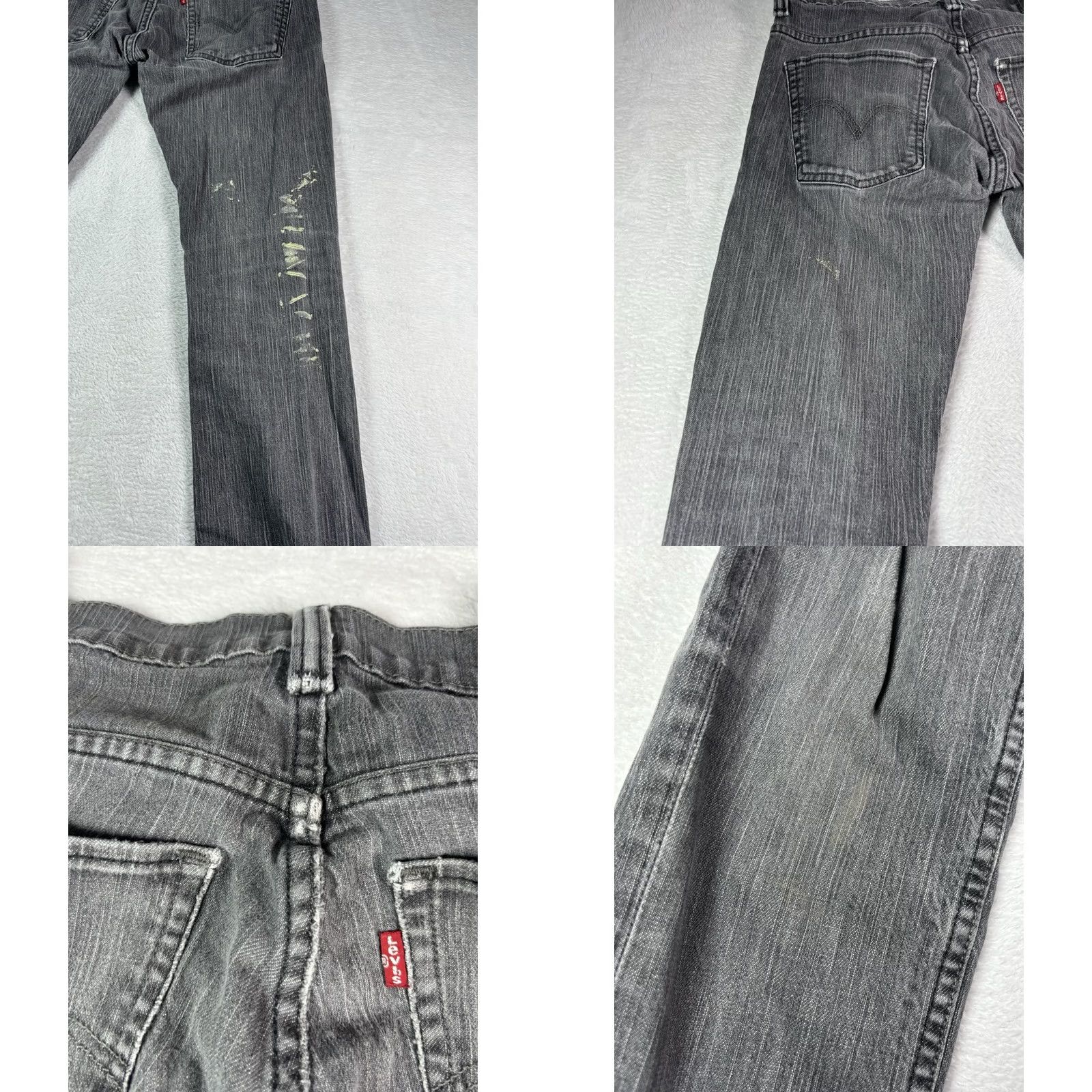 Levi's Levi's 511 Men's Jeans Slim Skinny Black Denim 32x30 Distressed Stretch Denim USA Logo 5-Pocket Style Zipper Button Shirt? Size US 32 / EU 48 - 9 Thumbnail