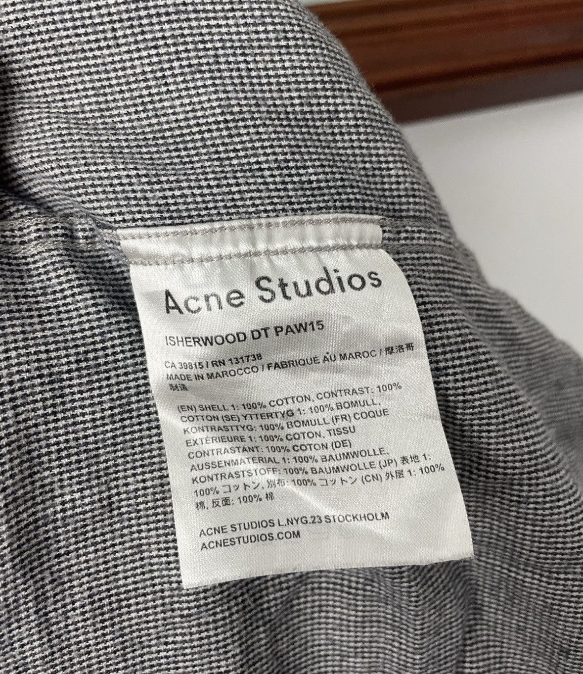 Acne Studios Acne Studios Isherwood Button Up Light Shirt Grey Casual Size US M / EU 48-50 / 2 - 4 Thumbnail