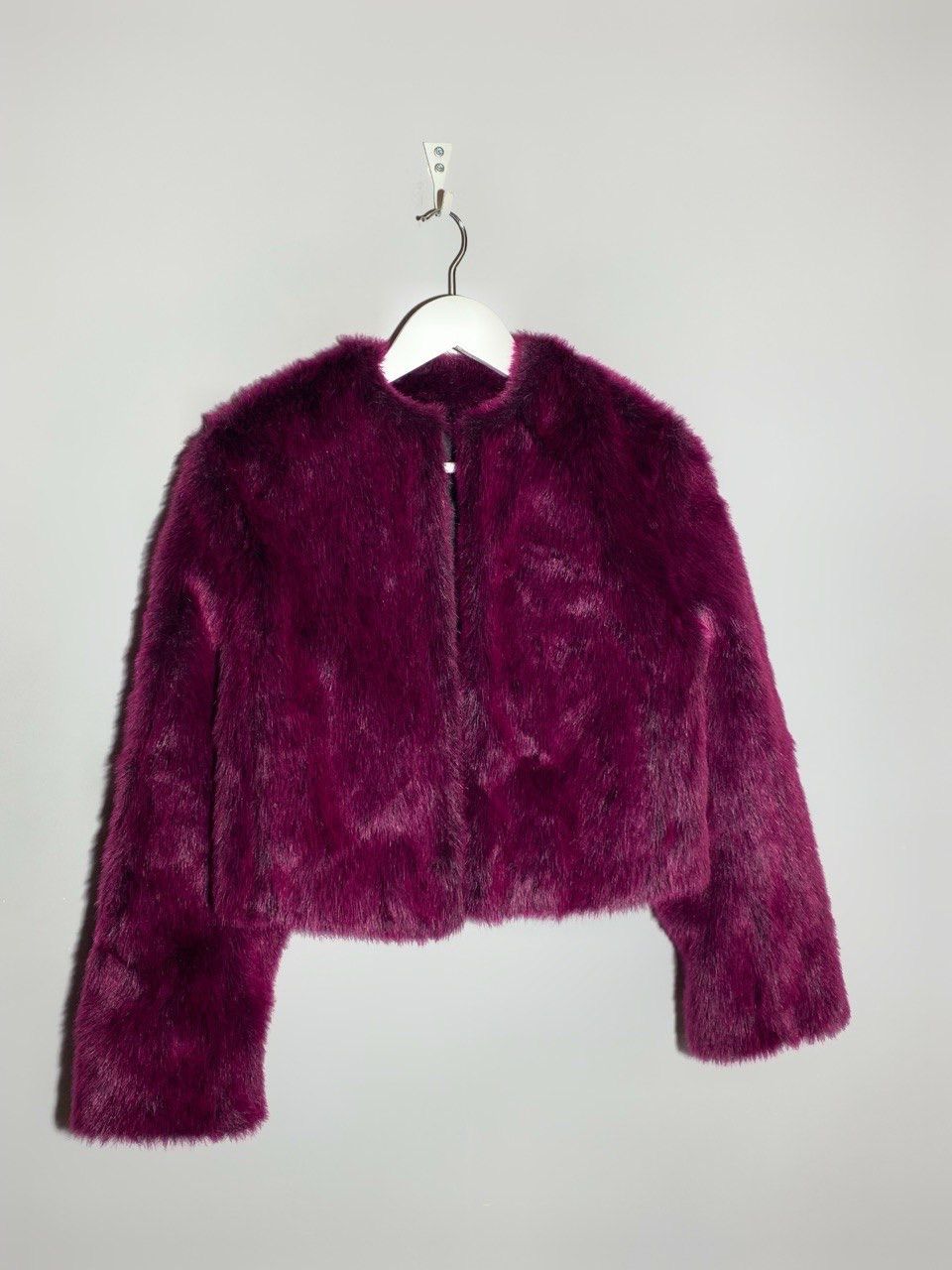 Versace Vintage 90s Versace Classic V2 Y2k Faux Fur Coat Jacket Size L / US 10 / IT 46 - 1 Thumbnail
