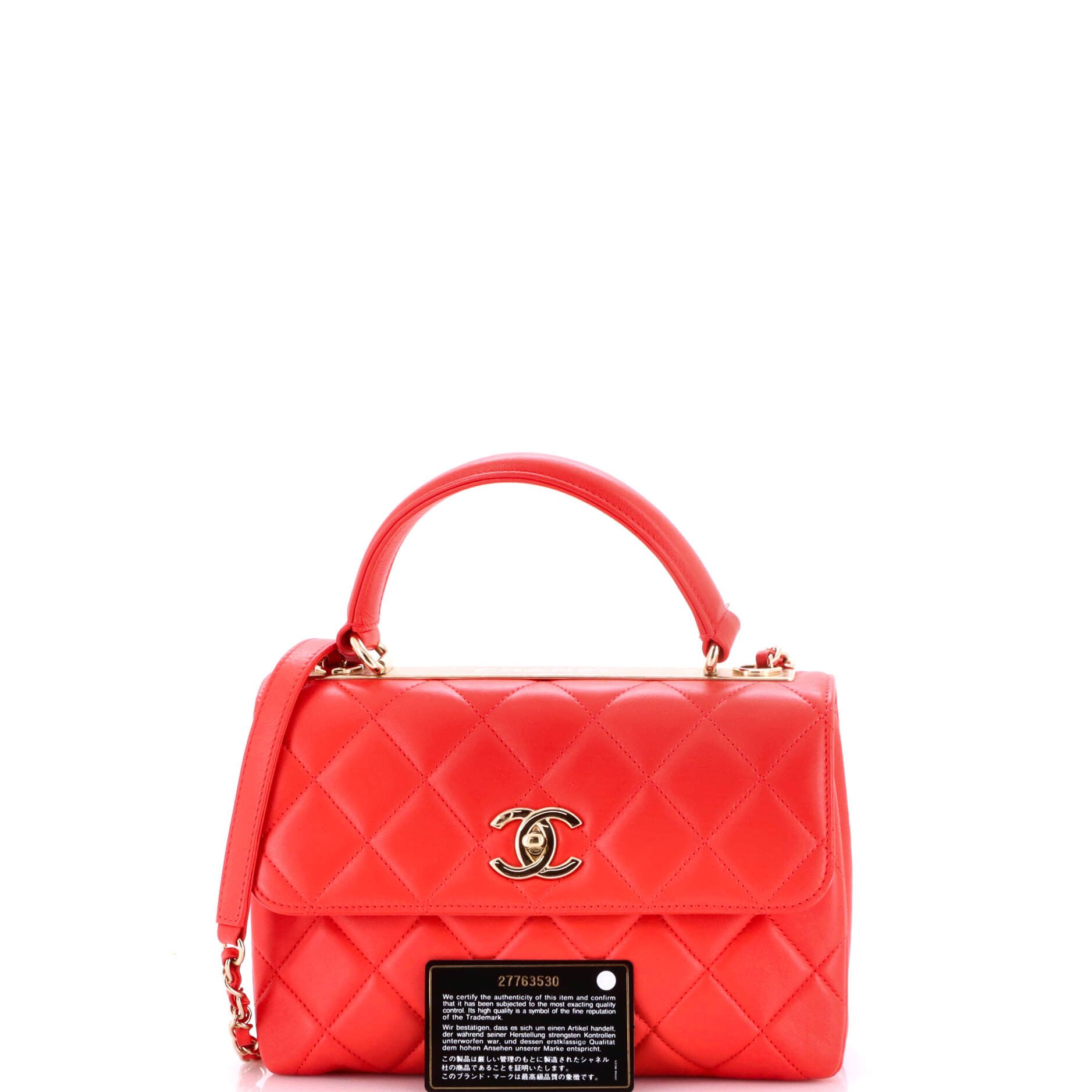 Chanel Trendy CC Top Handle Bag Quilted Lambskin Small Size ONE SIZE - 1 Thumbnail